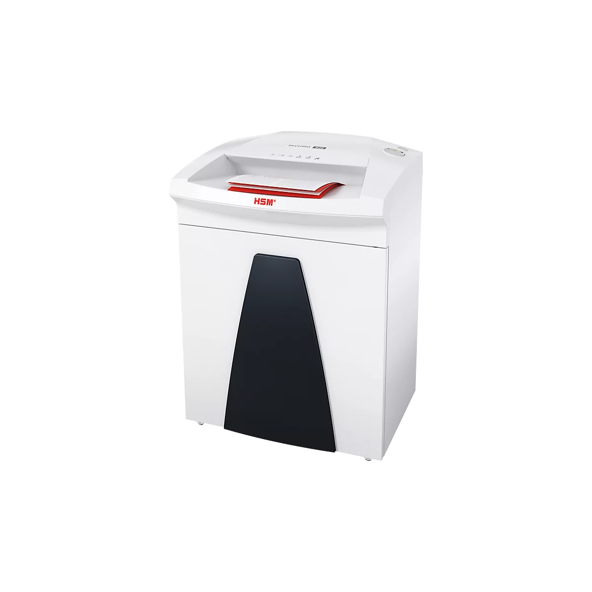 HSM SECURIO B26 papiervernietiger, veiligheidsniveau 2, strooksnede 3,9 mm, 21 vel, wit
