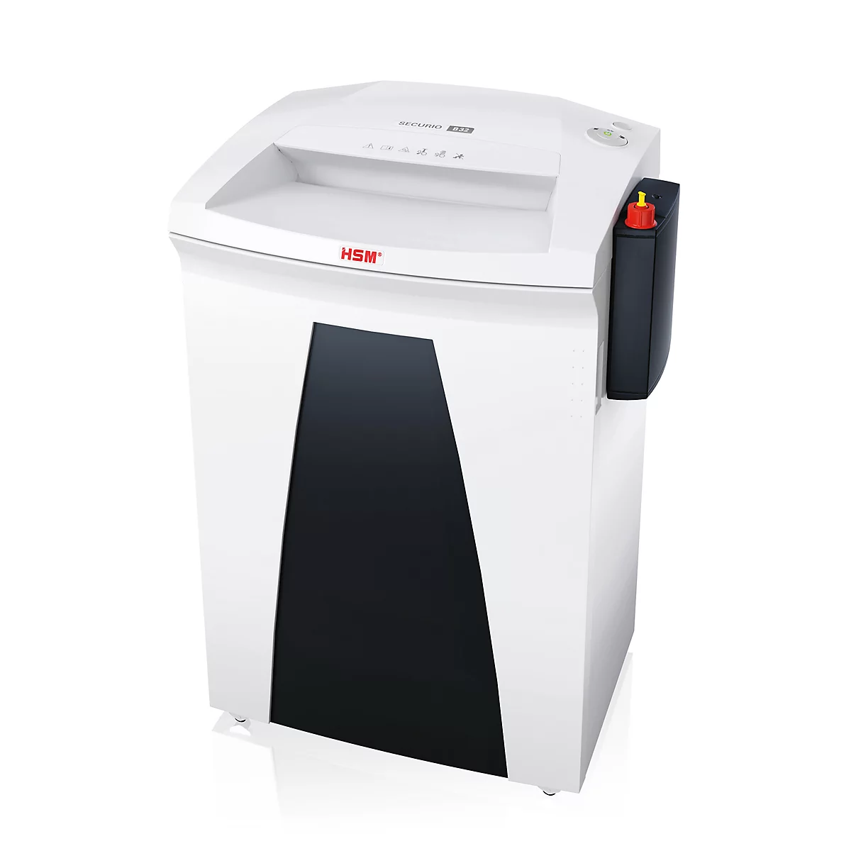 HSM SECURIO B32 C papiervernietiger, veiligheidsniveau 7, deeltjes 1 x 5 mm, 4 vel, olievernevelaar, wit