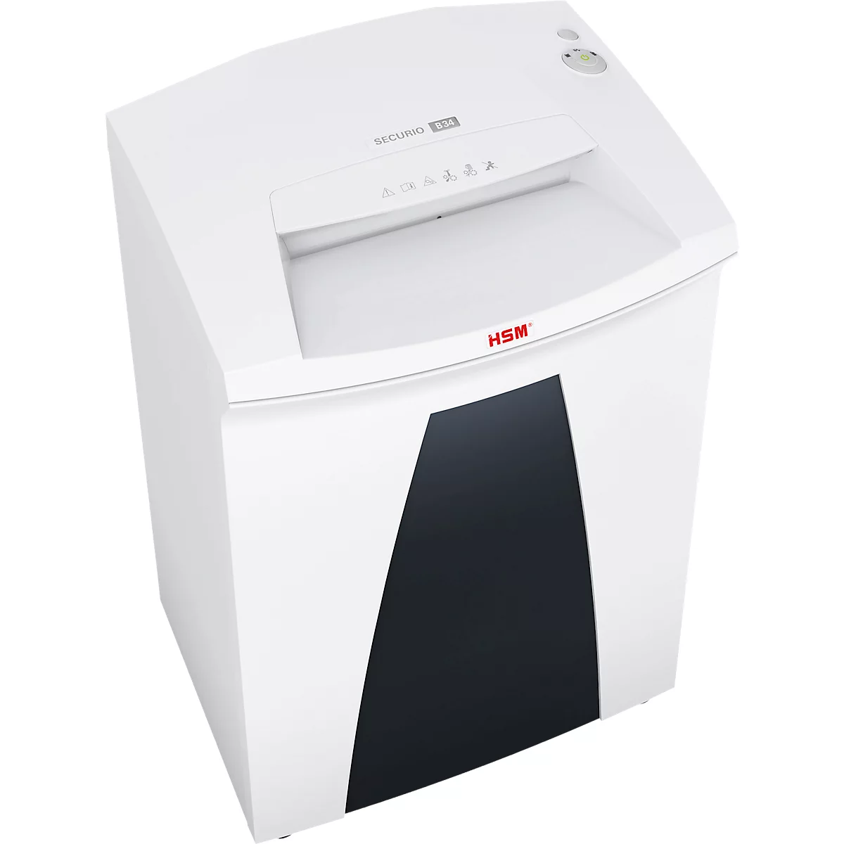 HSM SECURIO B34 papiervernietiger, veiligheidsniveau 5, particle cut, 1,9 mm, 15 vel, wit