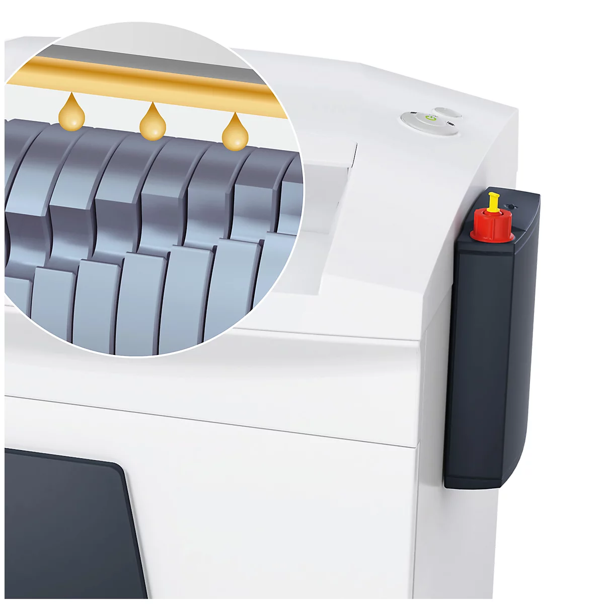 HSM SECURIO B35 papiervernietiger, veiligheidsniveau 5, deeltjes 1,9 x 15 mm, 15 vel, olieverdamper, wit