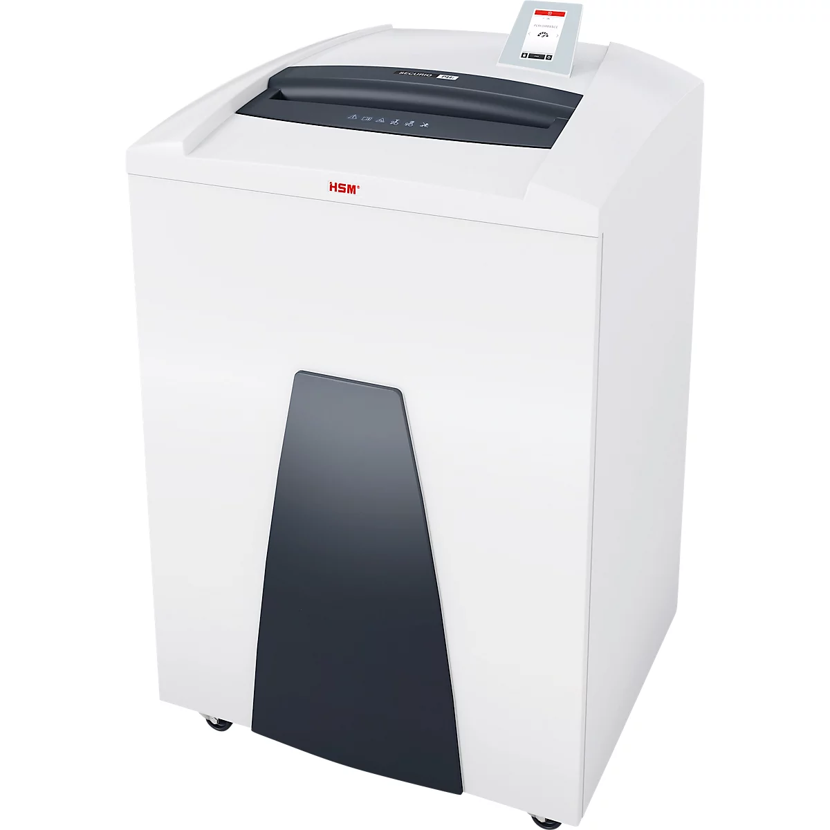 HSM SECURIO P44i papiervernietiger, veiligheidsniveau 2, strooksnede 3,9 mm, 63 vel, wit