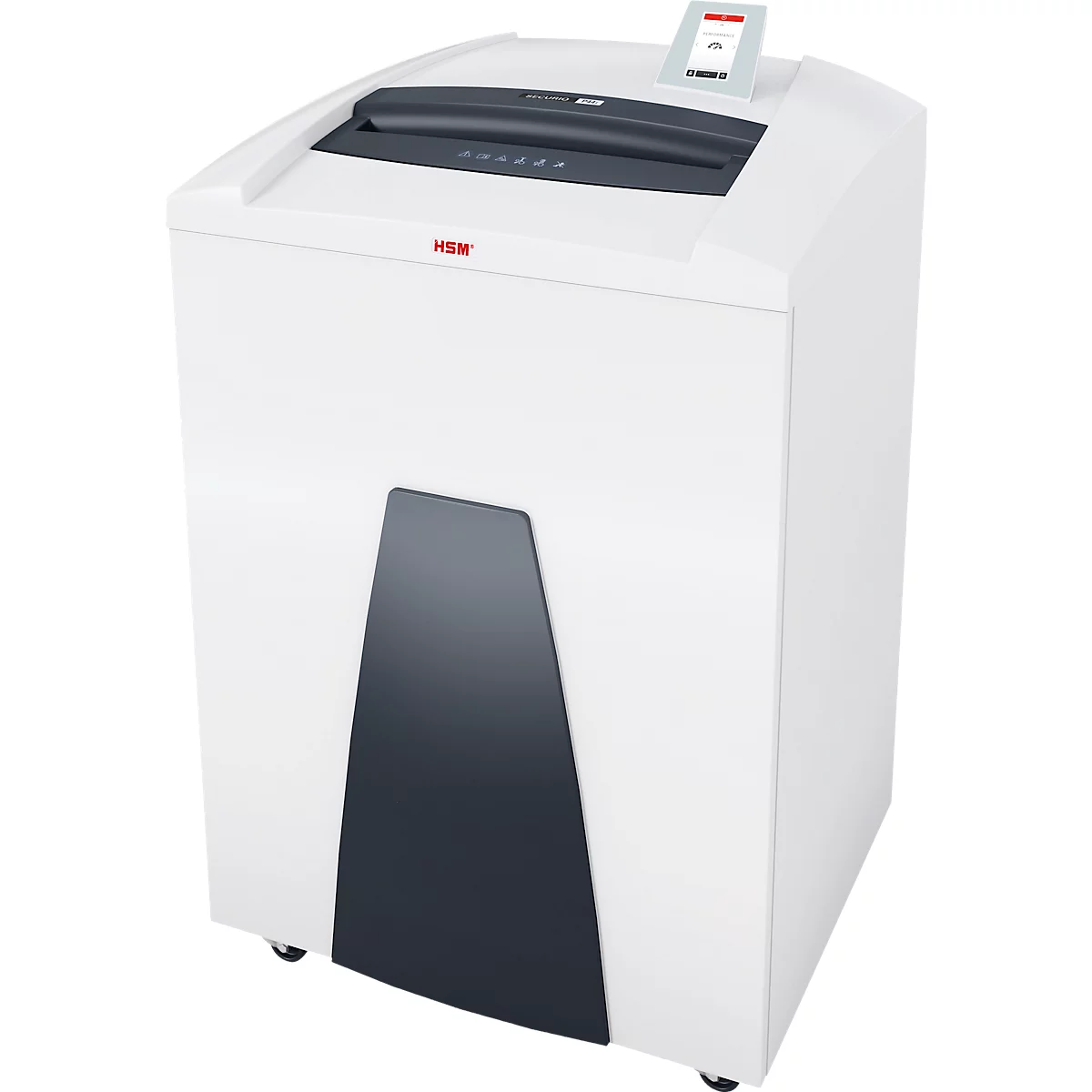 HSM SECURIO P44i papiervernietiger, veiligheidsniveau 2, strooksnede 3,9 mm, 63 vel, wit