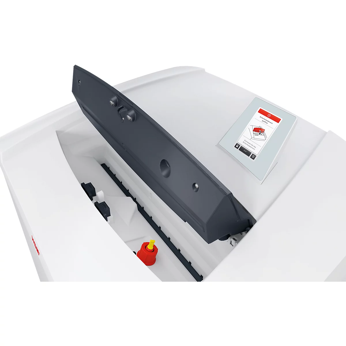HSM SECURIO P44i papiervernietiger, veiligheidsniveau 2, strooksnede 3,9 mm, 63 vel, wit