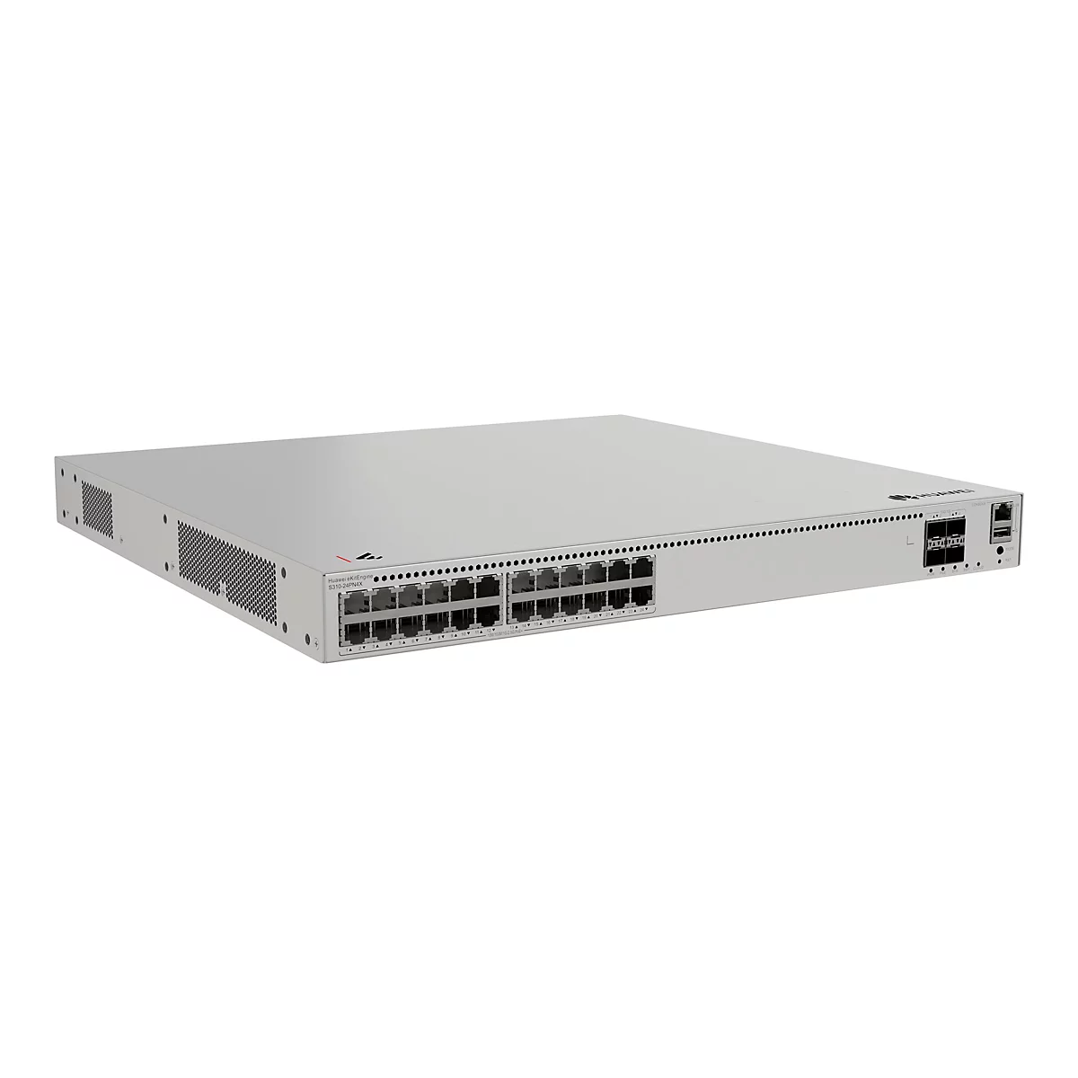 Huawei eKitEngine S310 Series S310-24PN4X - Switch - L2+ - managed - 24 x 10/100/1000/2.5G (PoE+) + 4 x 1 Gigabit / 10 Gigabit SFP+ - Luftstrom von vorne zur Seite