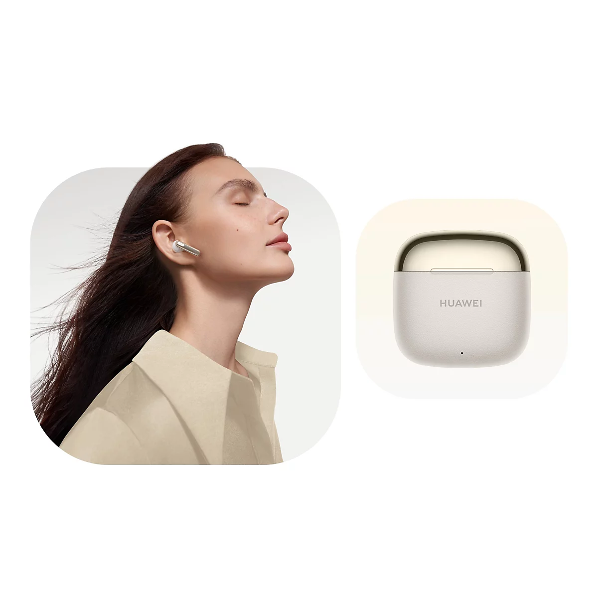 Huawei FreeBuds SE 3 - True Wireless-Kopfhörer mit Mikrofon - im Ohr - Bluetooth - beige
