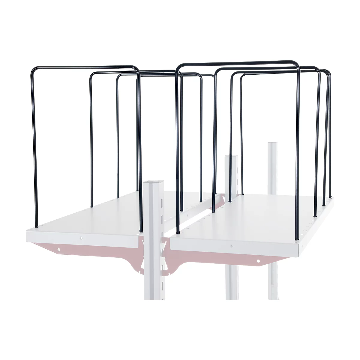 Hüdig+Rocholz Fachteiler für Ablageboden System Flex, 4-er, Bügelweite 300 mm