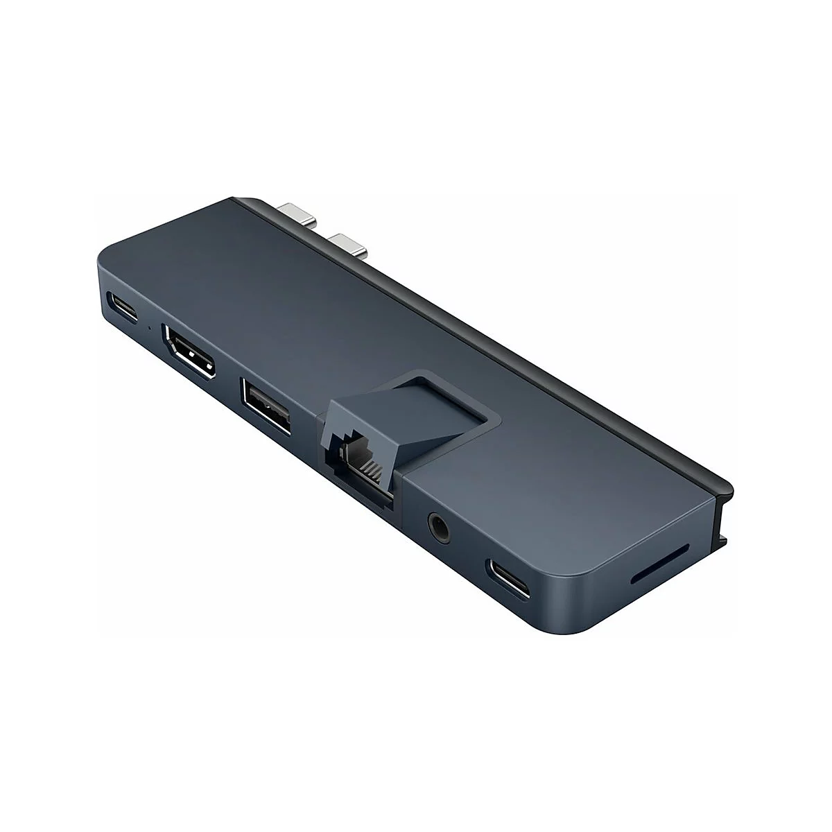 HyperDrive DUO PRO 7-in-2 - Dockingstation - für Laptop, Notebook, Tablet - USB-C x 2 - HDMI - 1GbE