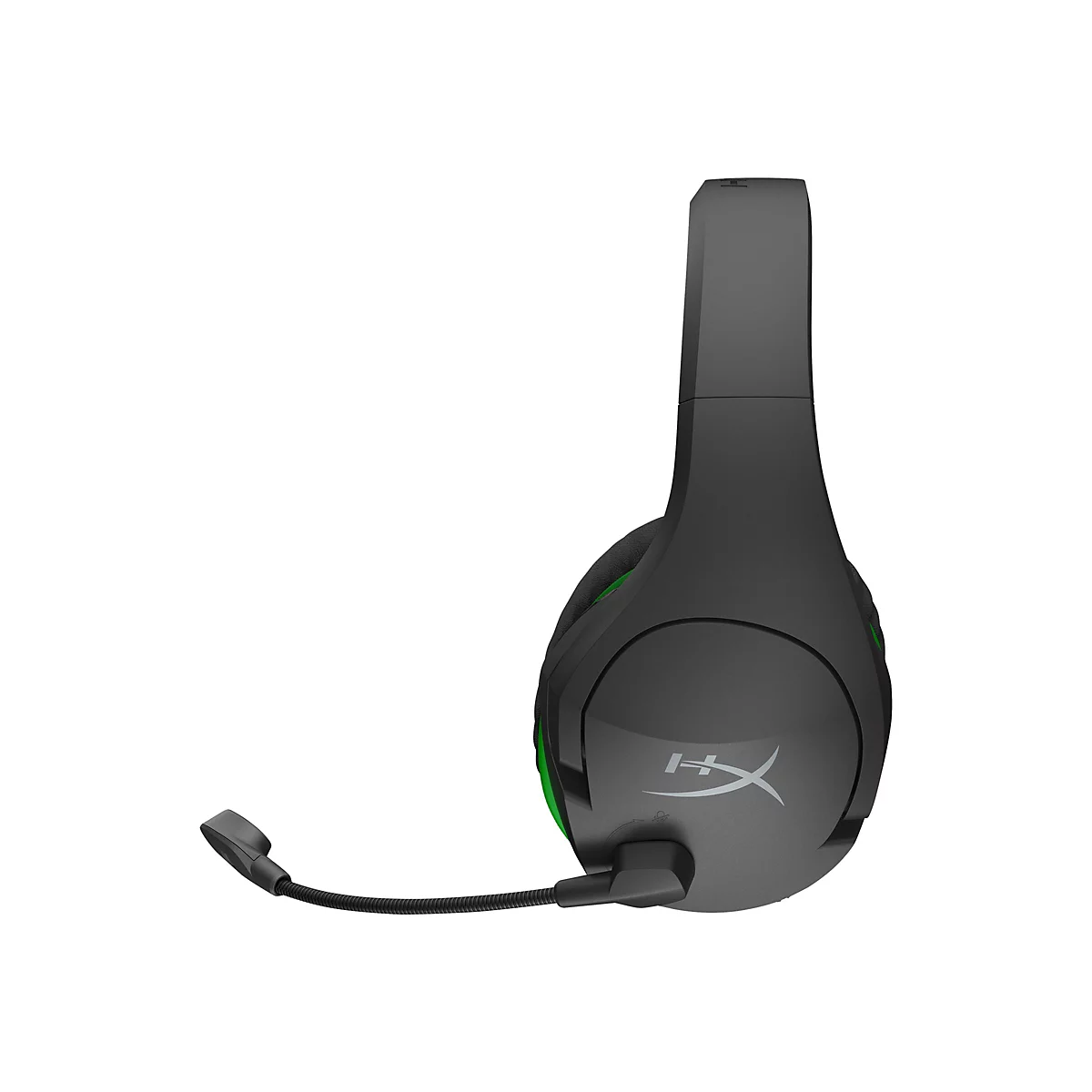 HyperX CloudX Stinger Core - Headset - ohrumschließend - 2,4 GHz - kabellos - Schwarz, grün, Grün-Grau