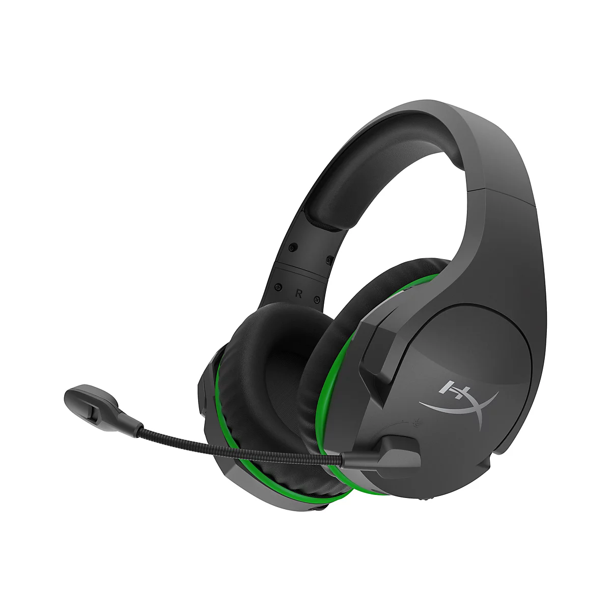 HyperX CloudX Stinger Core - Headset - ohrumschließend - 2,4 GHz - kabellos - Schwarz, grün, Grün-Grau