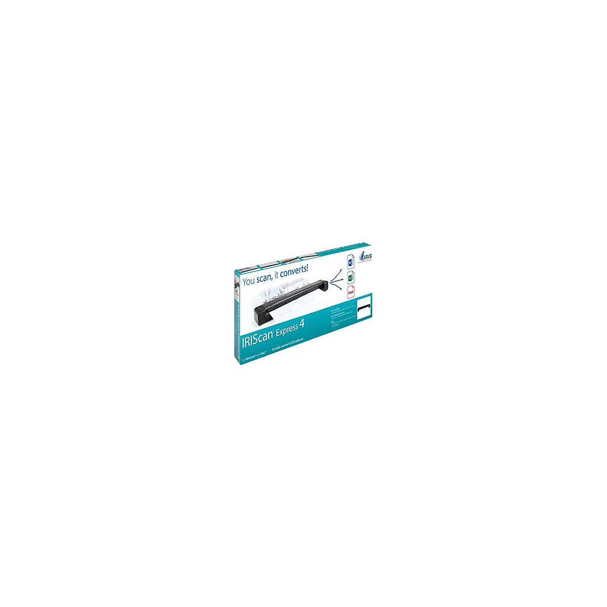 I.R.I.S. IRISCan Express 4 - Einzelblatt-Scanner - Contact Image Sensor (CIS) - A4/Letter - 600 dpi - USB