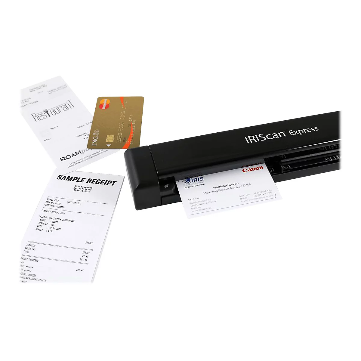 I.R.I.S. IRISCan Express 4 - Einzelblatt-Scanner - Contact Image Sensor (CIS) - A4/Letter - 600 dpi - USB