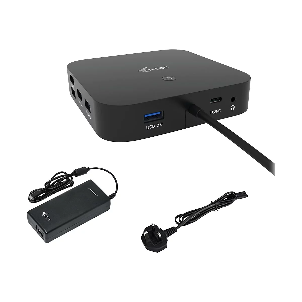 i-Tec - Dockingstation - USB-C 3.1 Gen 2 / Thunderbolt 3 - DP, HDMI - 1GbE - 112 Watt