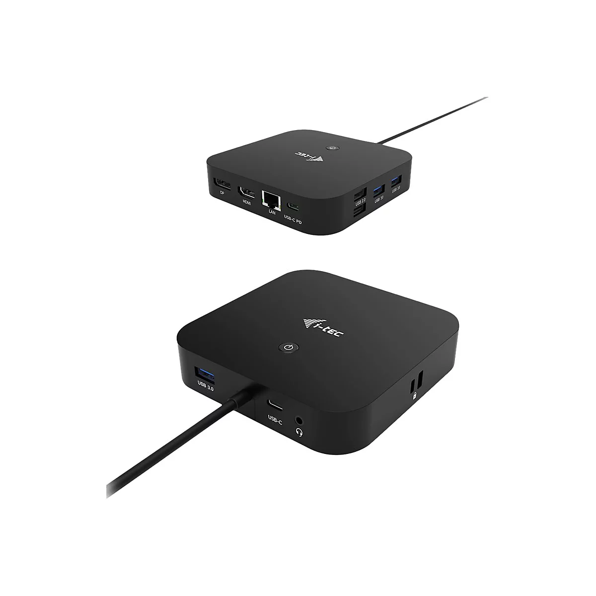 i-Tec - Dockingstation - USB-C 3.1 / Thunderbolt 3 - HDMI, DP++ - 1GbE - 100 Watt