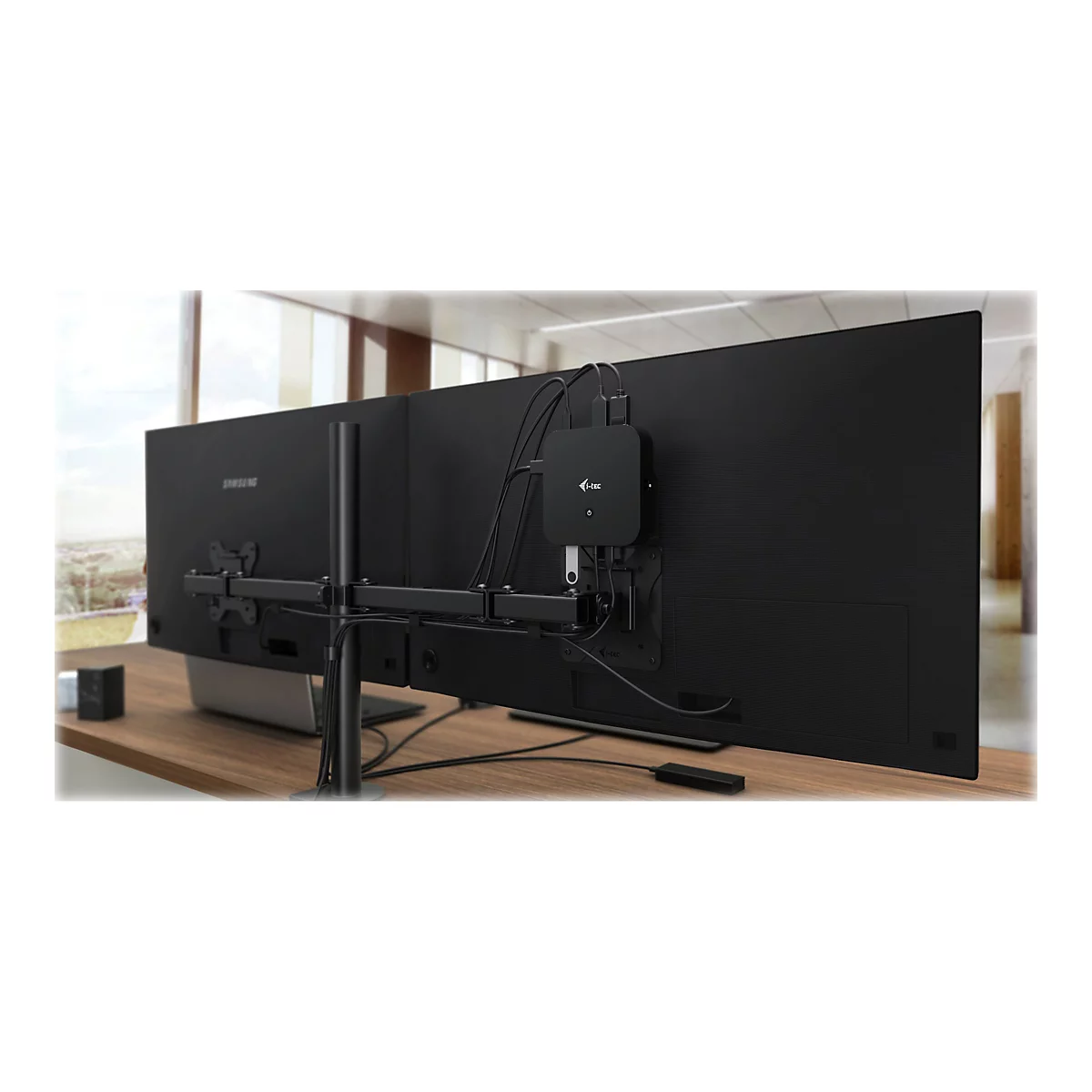 i-Tec - Dockingstation - USB-C 3.1 / Thunderbolt 3 - HDMI, DP++ - 1GbE - 100 Watt