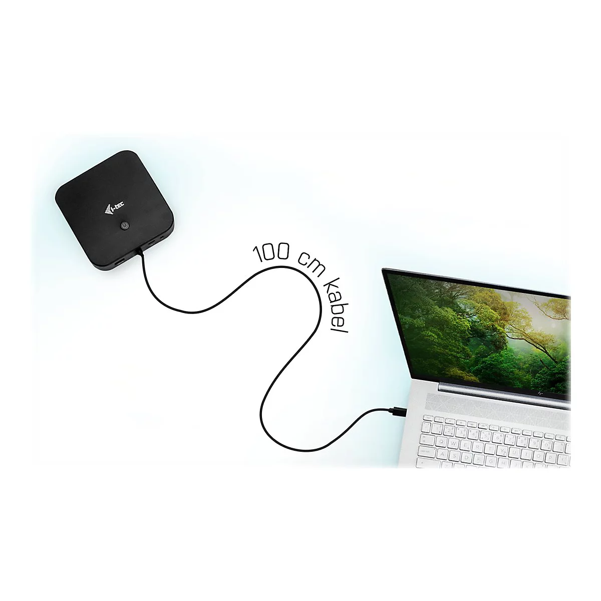 i-Tec - Dockingstation - USB-C 3.1 / Thunderbolt 3 - HDMI, DP++ - 1GbE - 100 Watt
