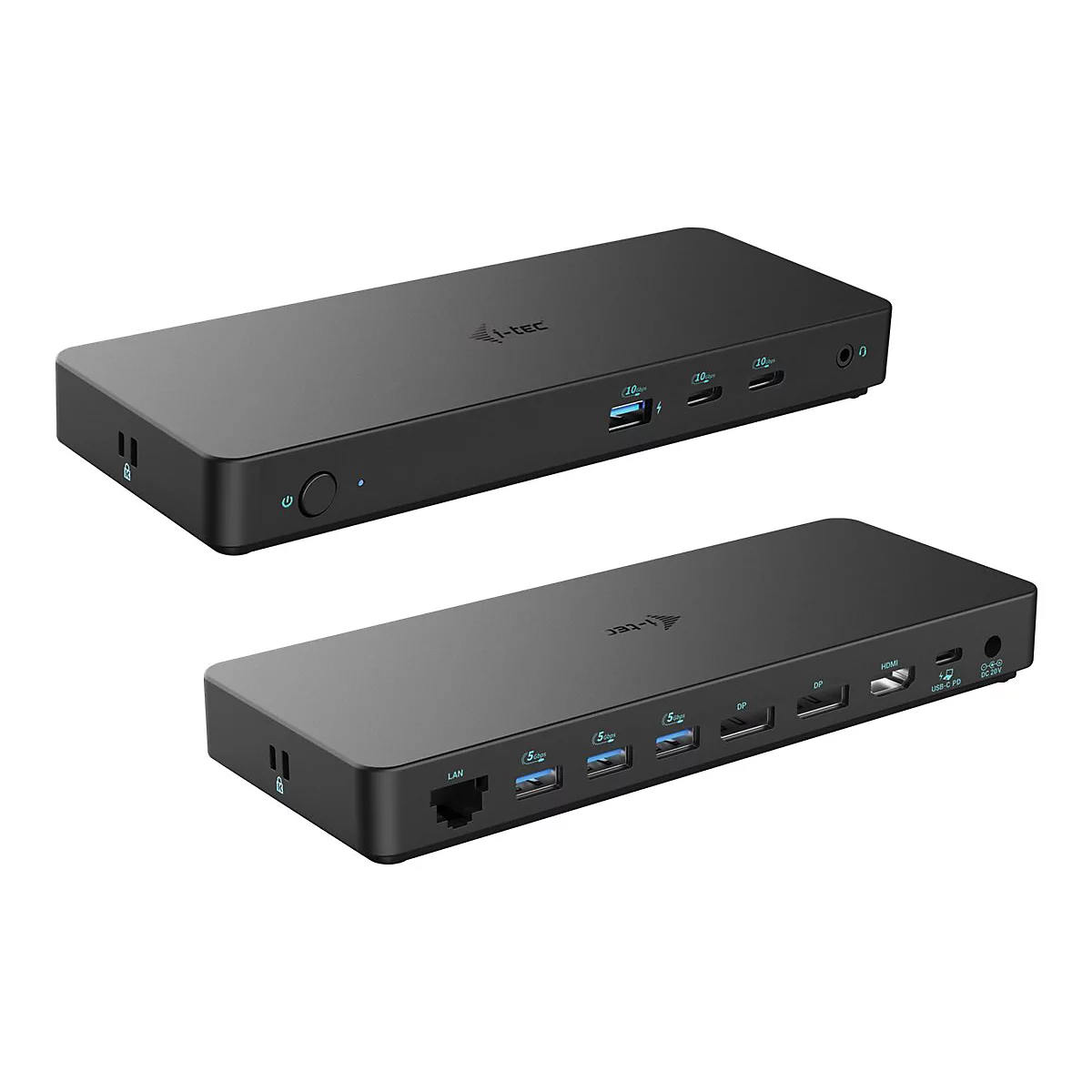 i-Tec - Dockingstation - USB-C 3.2 Gen 2 / Thunderbolt 3 / Thunderbolt 4 - HDMI, 2 x DP - 1GbE - 100 Watt