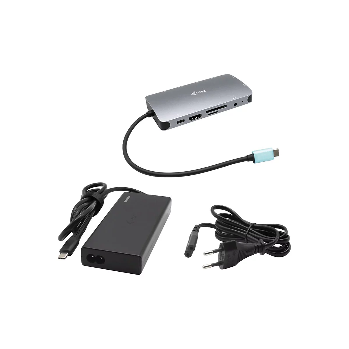 i-Tec - Dockingstation - USB-C / Thunderbolt 3 - HDMI, VGA - 1GbE - 77 Watt