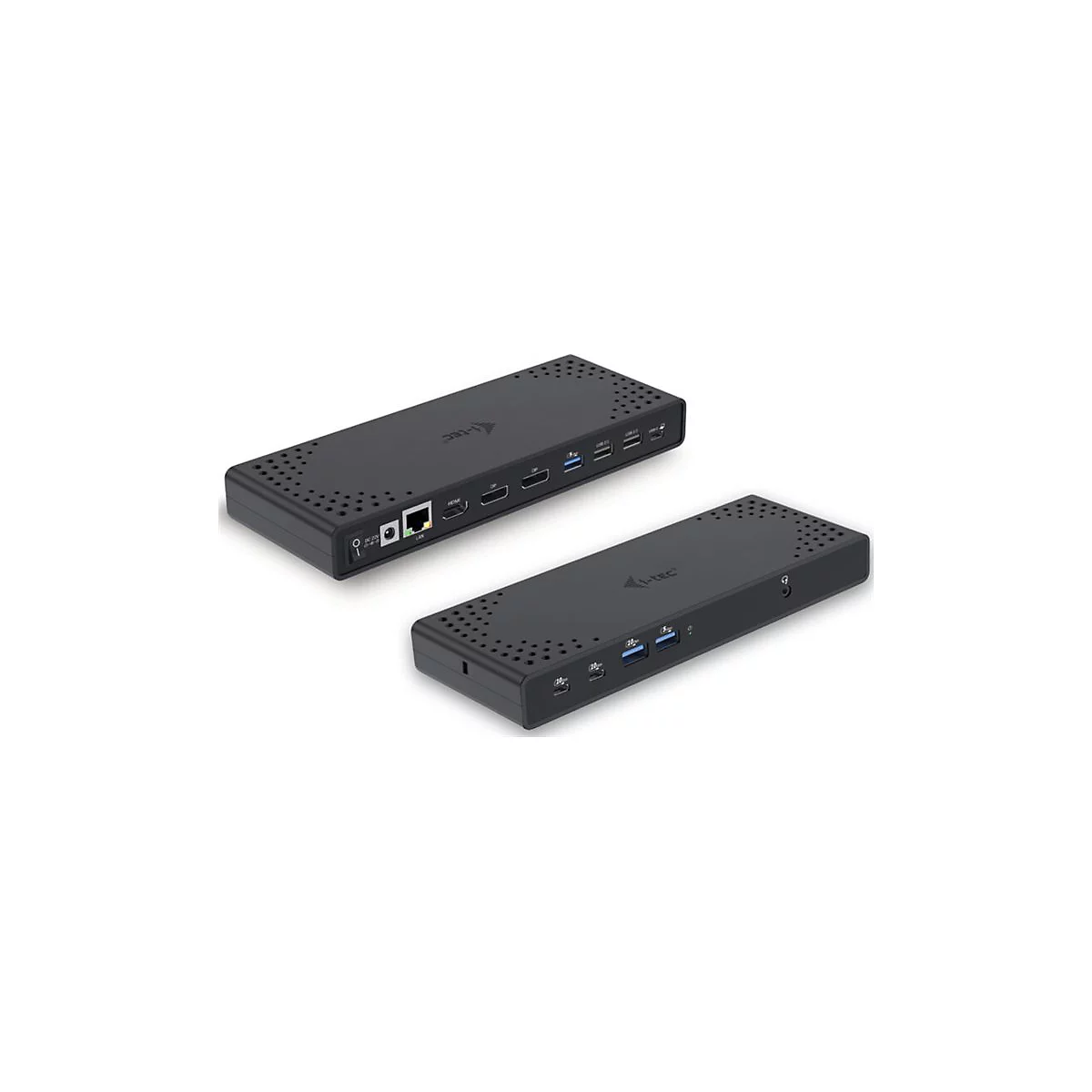 i-Tec - Dockingstation - USB-C / USB4 / Thunderbolt 3 / Thunderbolt 4 - HDMI, 2 x DP++ - 1GbE - 100 Watt
