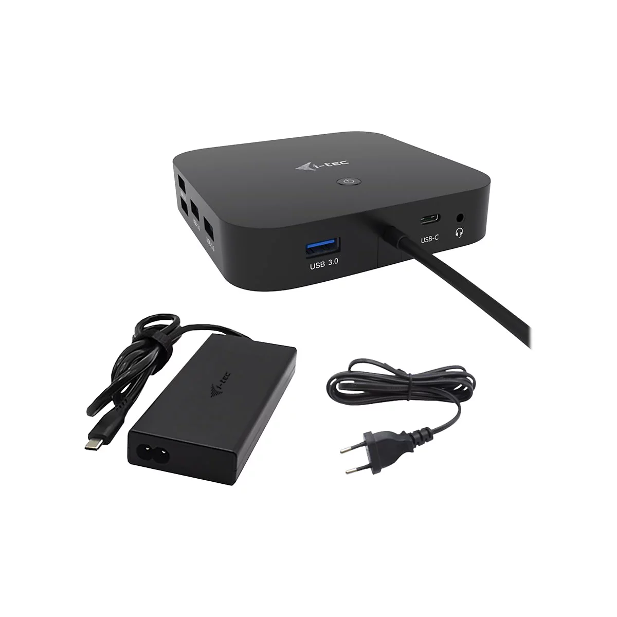 i-Tec - Dockingstation - USB-C / USB4 / Thunderbolt 3 / Thunderbolt 4 - HDMI, 2 x DP++ - 1GbE - 112 Watt