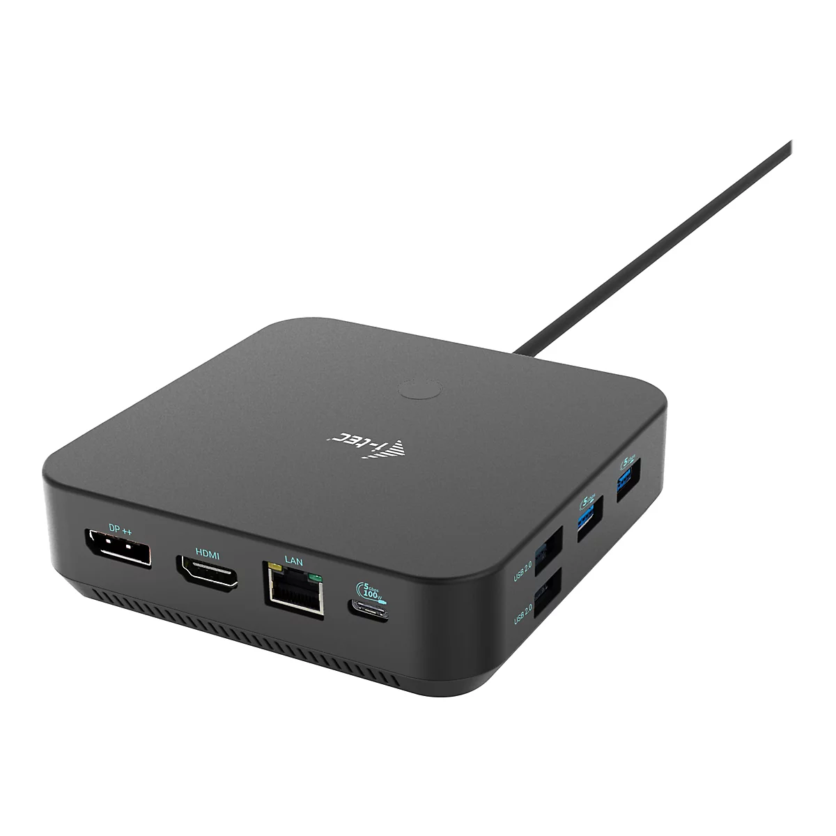 i-Tec - Dockingstation - USB-C / USB4 / Thunderbolt 3 / Thunderbolt 4 - HDMI, 2 x DP++ - 1GbE - 112 Watt