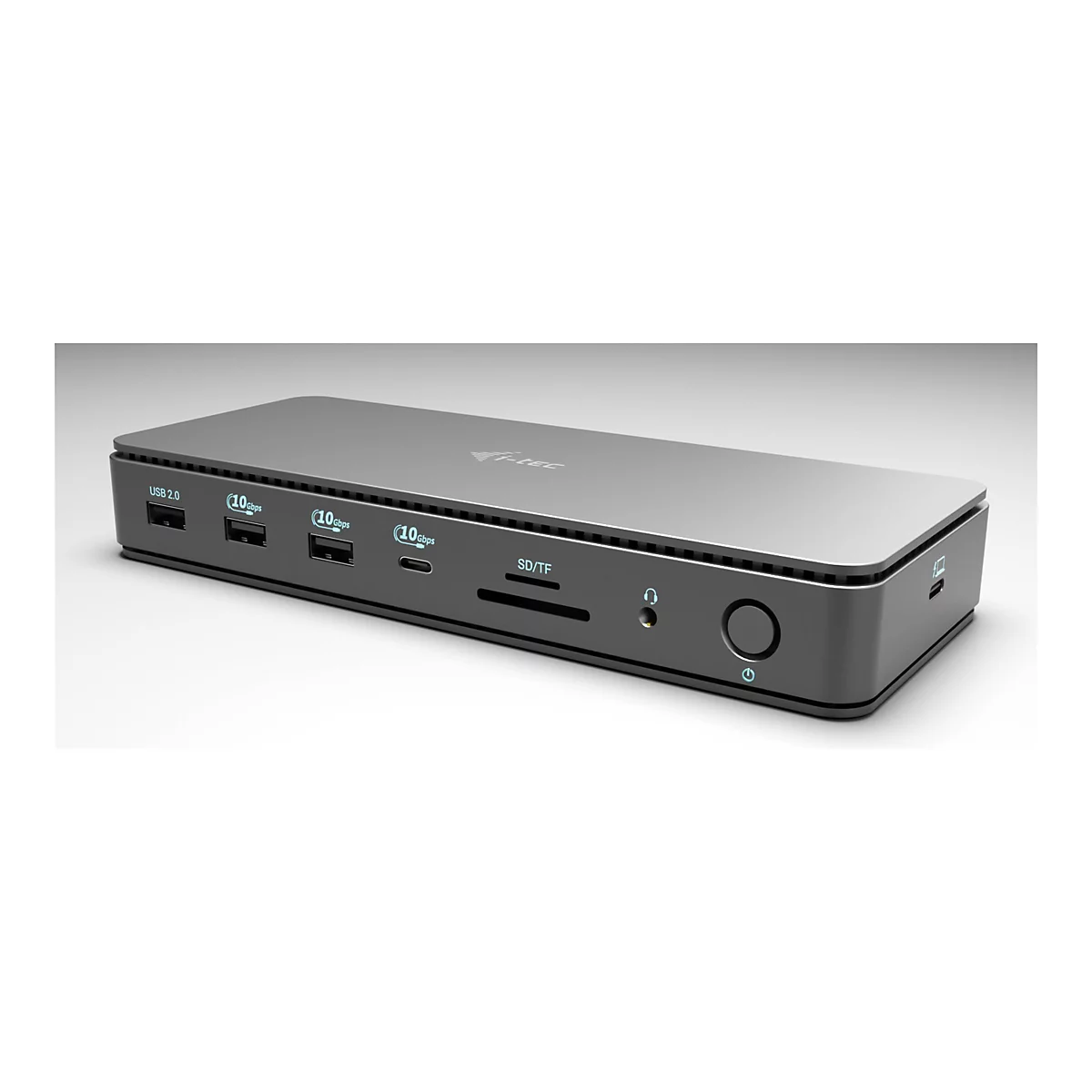 i-Tec - Dockingstation - USB-C / USB4 / Thunderbolt 3 / Thunderbolt 4 - Thunderbolt 4, 2 x DP - 1GbE, 2.5GbE - 140 Watt