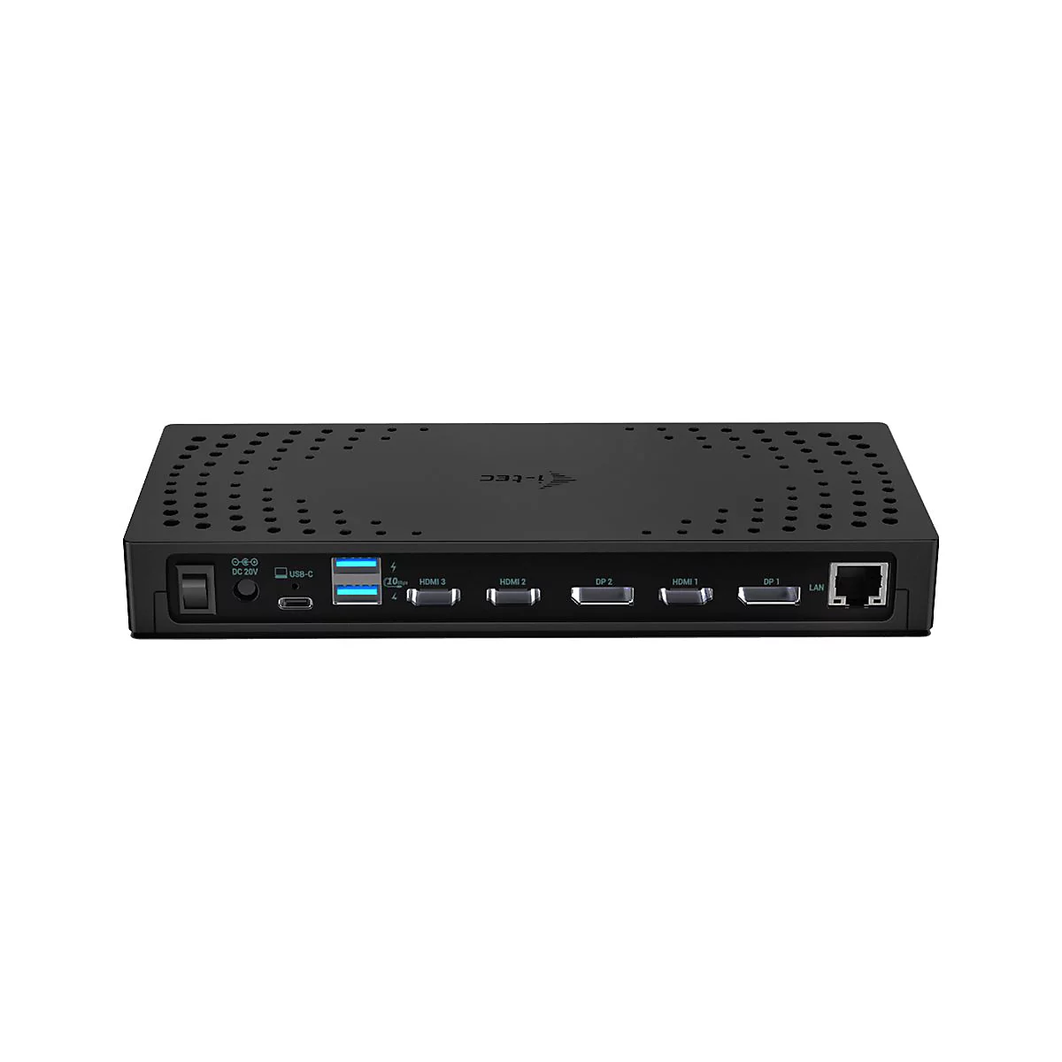 i-Tec - Dockingstation - USB-C / USB4 / USB 3.0 Thunderbolt 3 / Thunderbolt 4 - 2 x DP, 3 x HDMI - 1GbE - 160 Watt