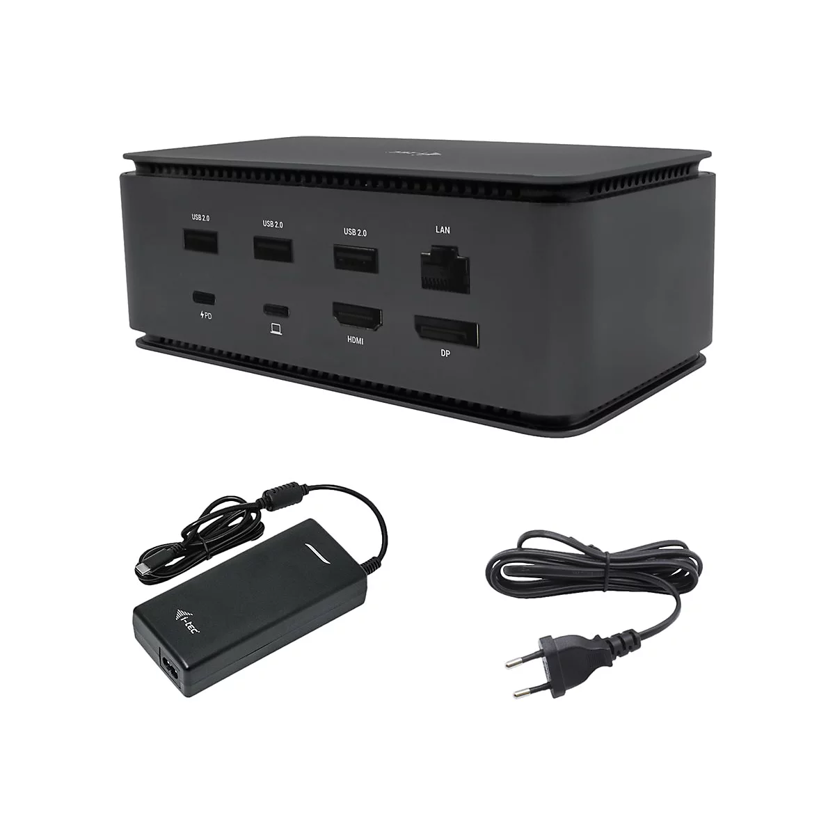 i-Tec - Dockingstation - USB4 / Thunderbolt 4 - HDMI, DP - 1GbE - 112 Watt