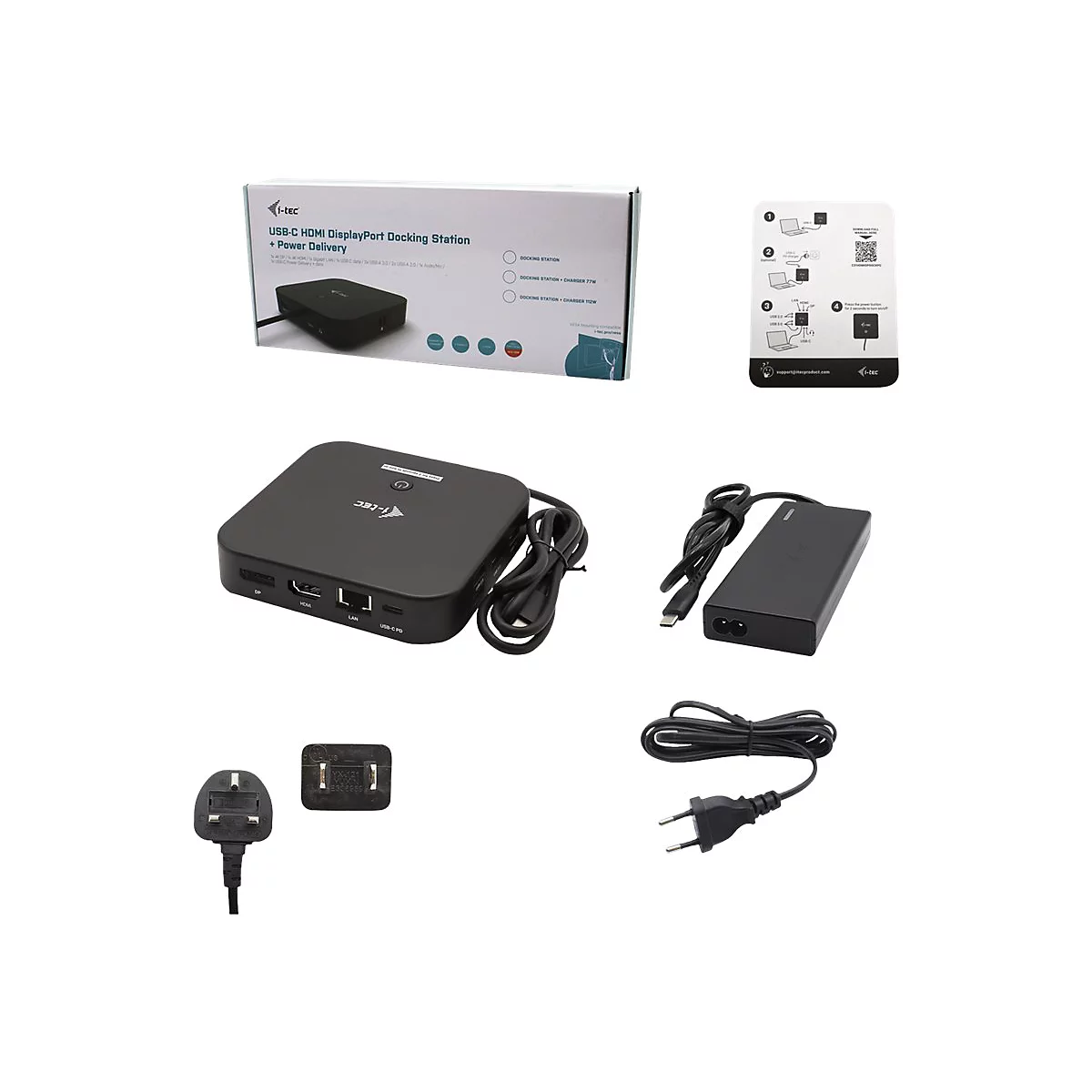 i-Tec - station d'accueil - USB-C / Thunderbolt 3 - HDMI, DP - GigE