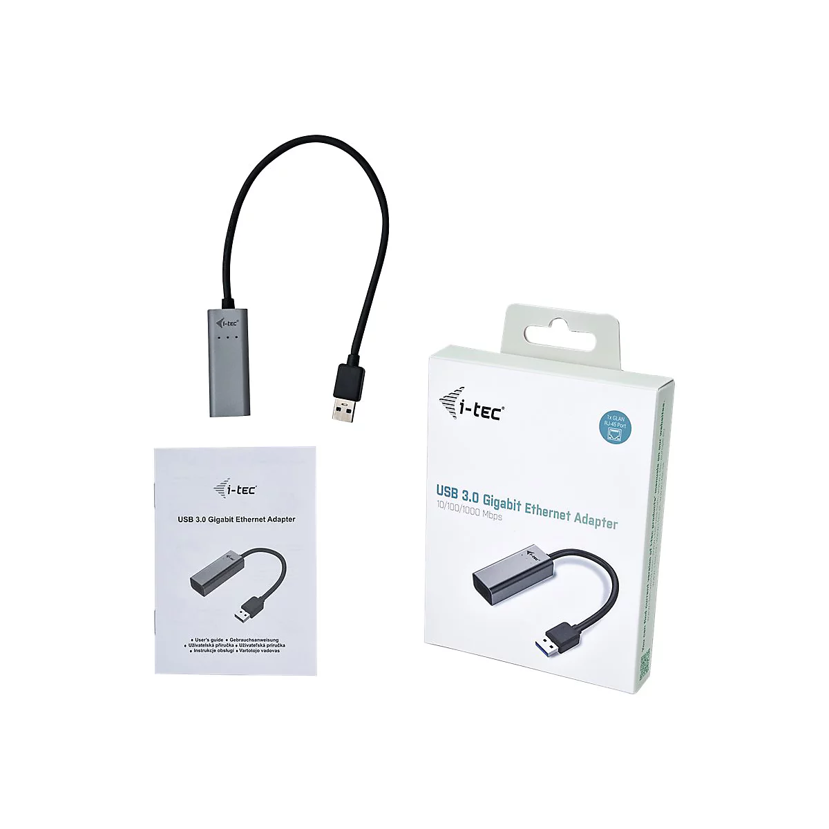 i-Tec USB 3.0 Metal Gigabit Ethernet Adapter - Netzwerkadapter - USB 3.0 - Gigabit Ethernet x 1
