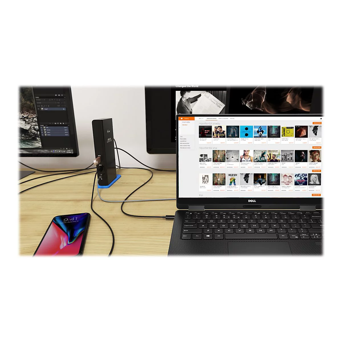 i-Tec USB 3.0/USB-C Dual HDMI Docking Station - Dockingstation - USB 3.0 - 2 x HDMI - GigE