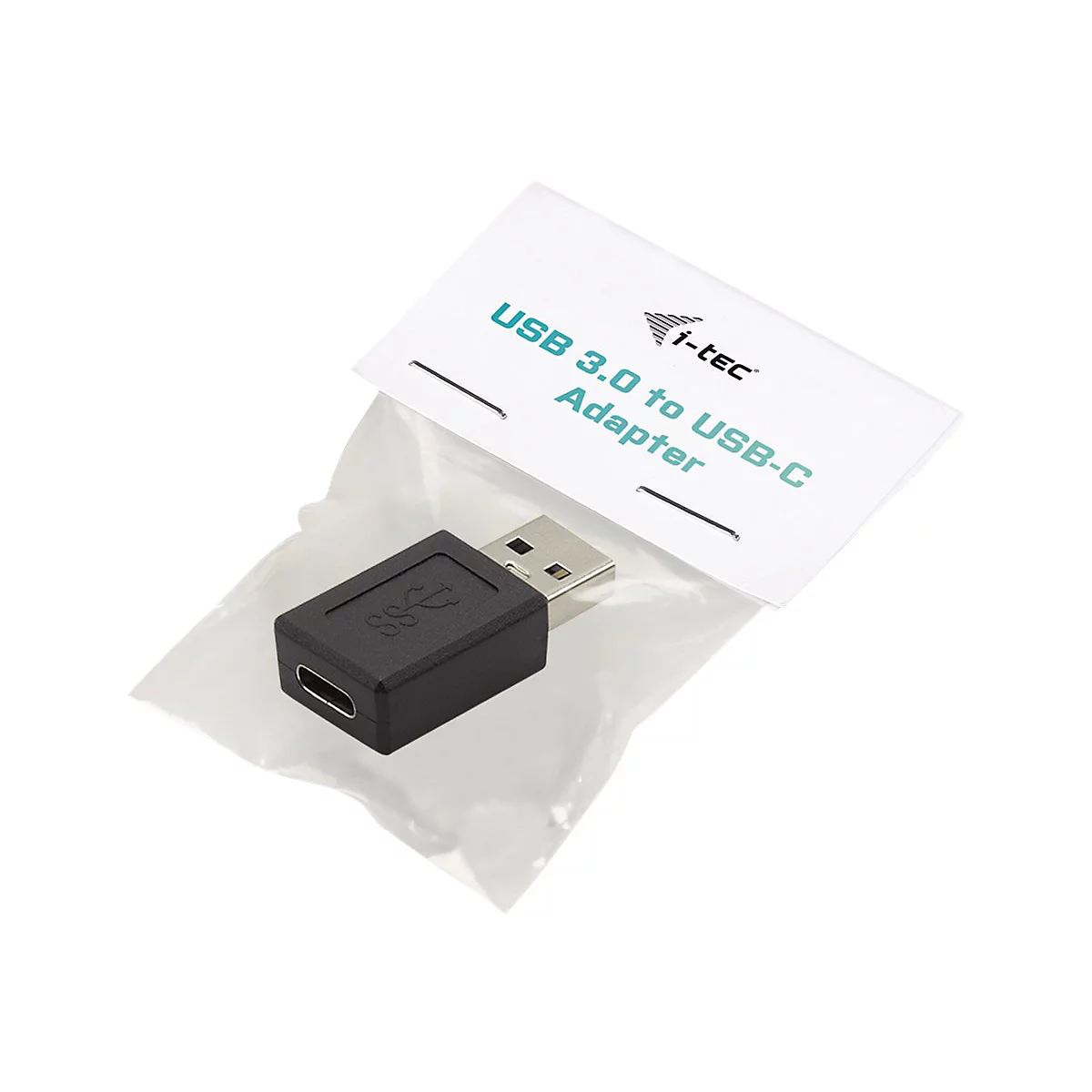 i-Tec - USB-Adapter - USB Typ A (M) zu 24 pin USB-C (W) - USB 3.1 - Schwarz