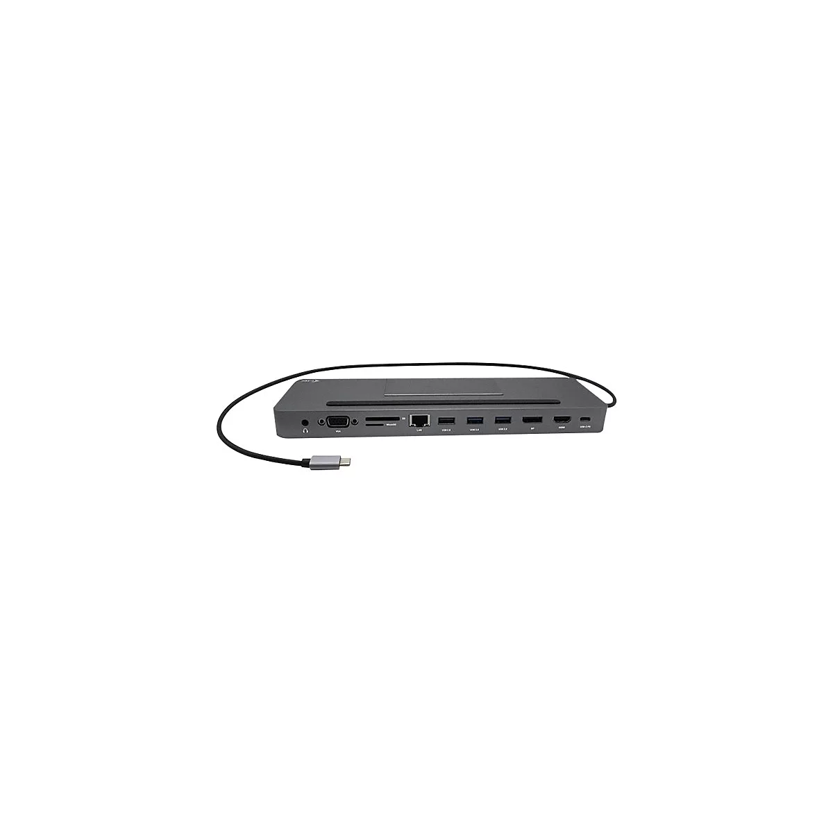 i-Tec USB-C Metal Ergonomic 4K 3x Display Docking Station + Power Delivery - Dockingstation - USB-C / Thunderbolt 3 - VGA, HDMI, DP - GigE
