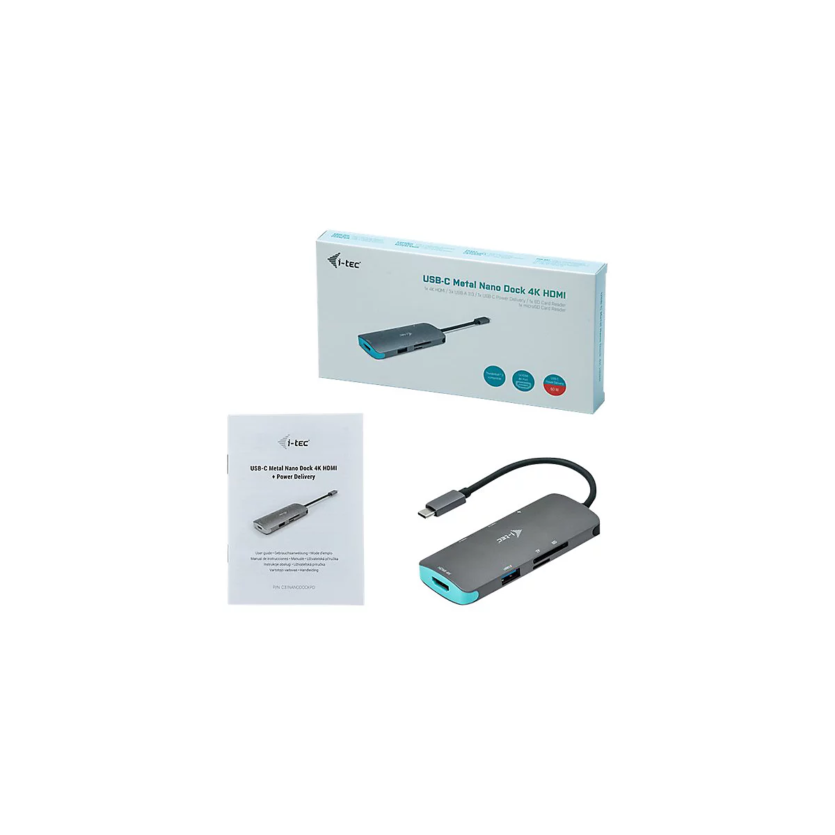 i-Tec USB-C Metal Nano Dock 4K HDMI + Power Delivery - Dockingstation - USB-C 3.1 - HDMI