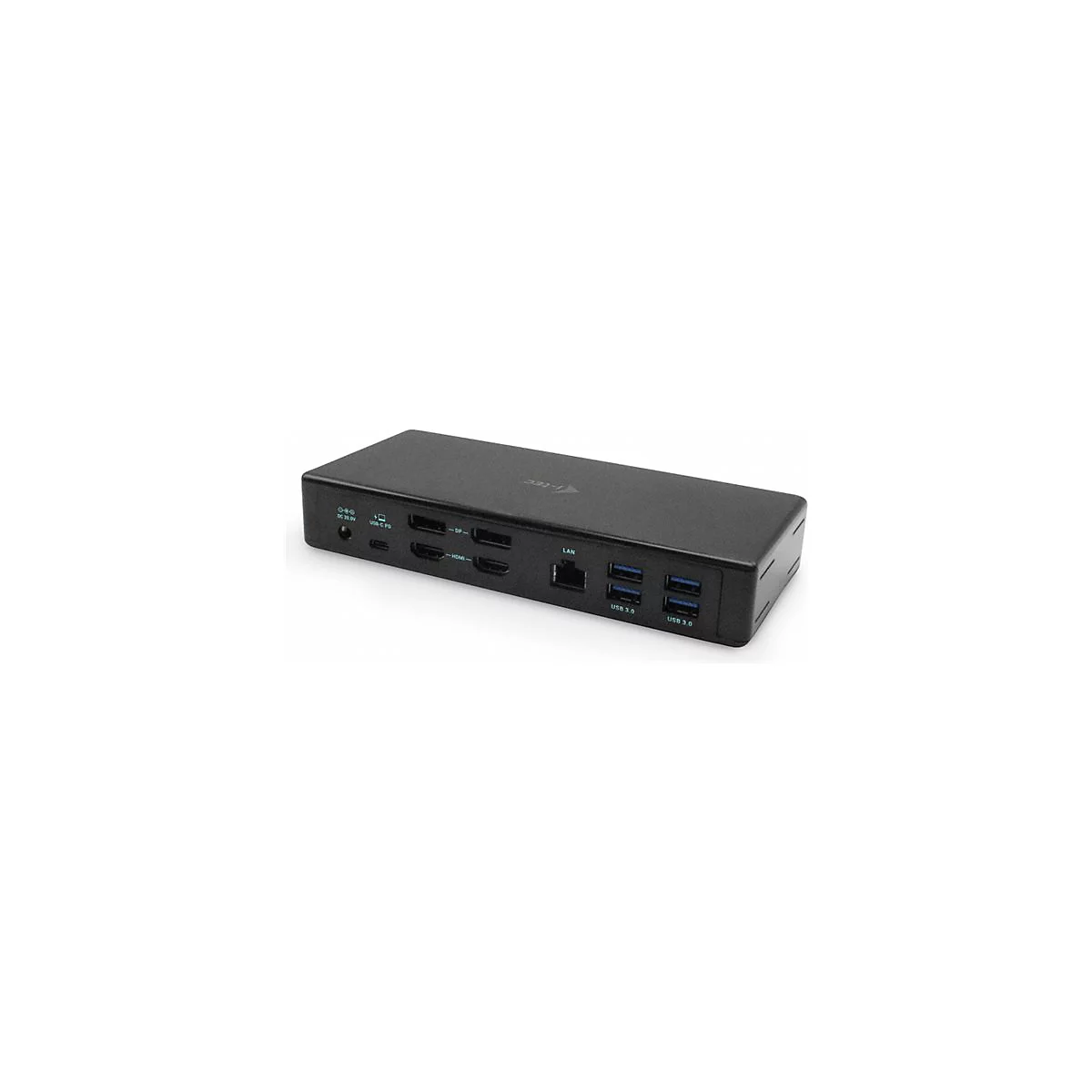 i-Tec USB-C Quattro Display Docking Station with Power Delivery - Dockingstation - USB-C / Thunderbolt 3 - 2 x HDMI, 2 x DP - 1GbE - mit i-Tec Universalladegerät 112 W