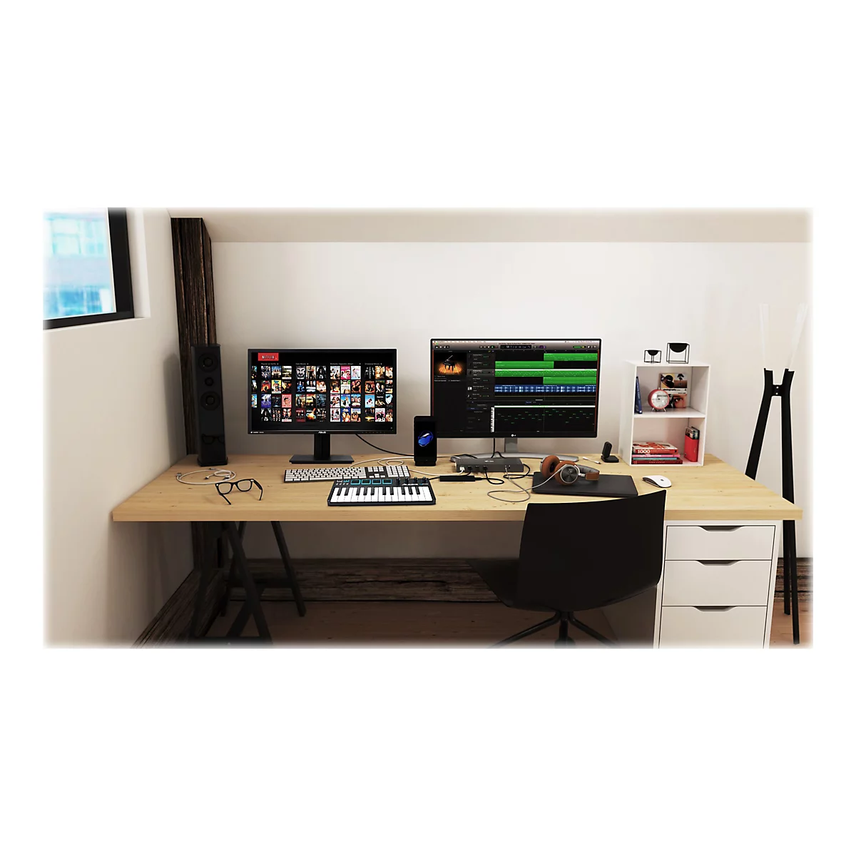 i-Tec USB-C / USB-A 3.0 4K Dual Video Docking Station - Dockingstation - USB-C - 1GbE - Europa