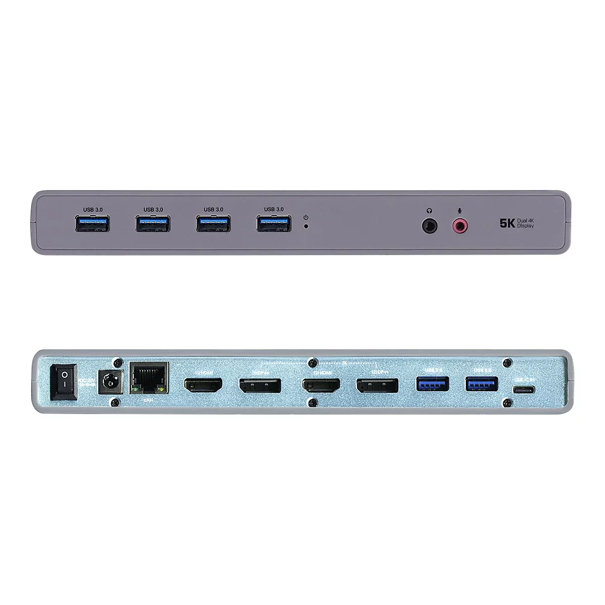 i-Tec USB-C / USB-A 3.0 4K Dual Video Docking Station - Dockingstation - USB-C - 1GbE - Europa