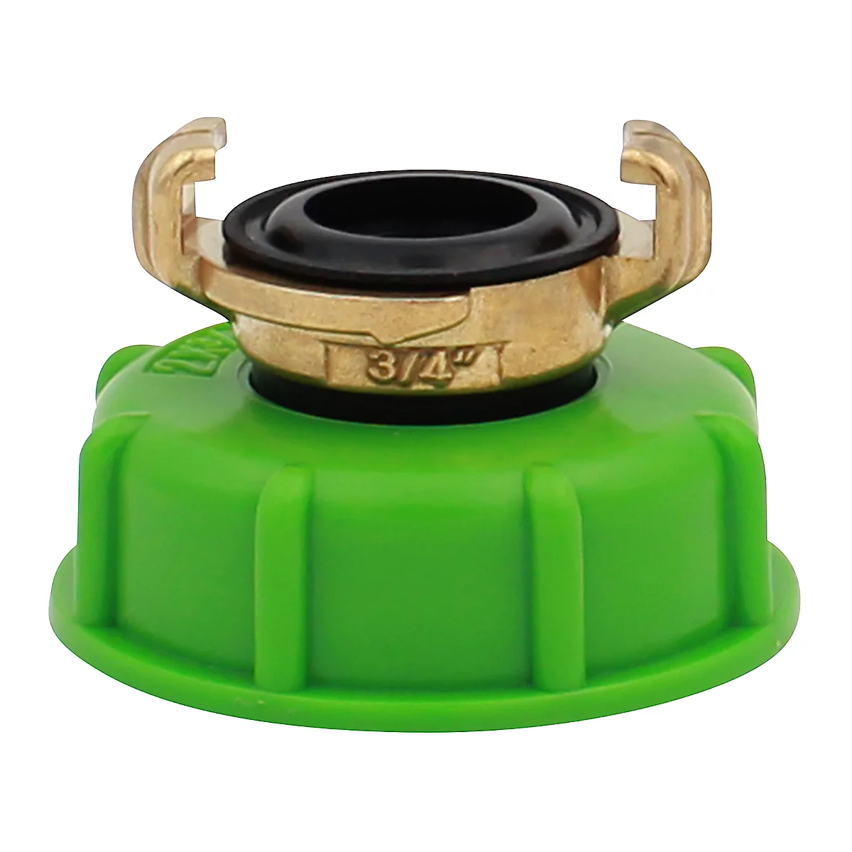 IBC Adapter 2' auf 0,75', Grobgewinde auf Feingewinde, Schnellkupplung, Ø 55-62 mm