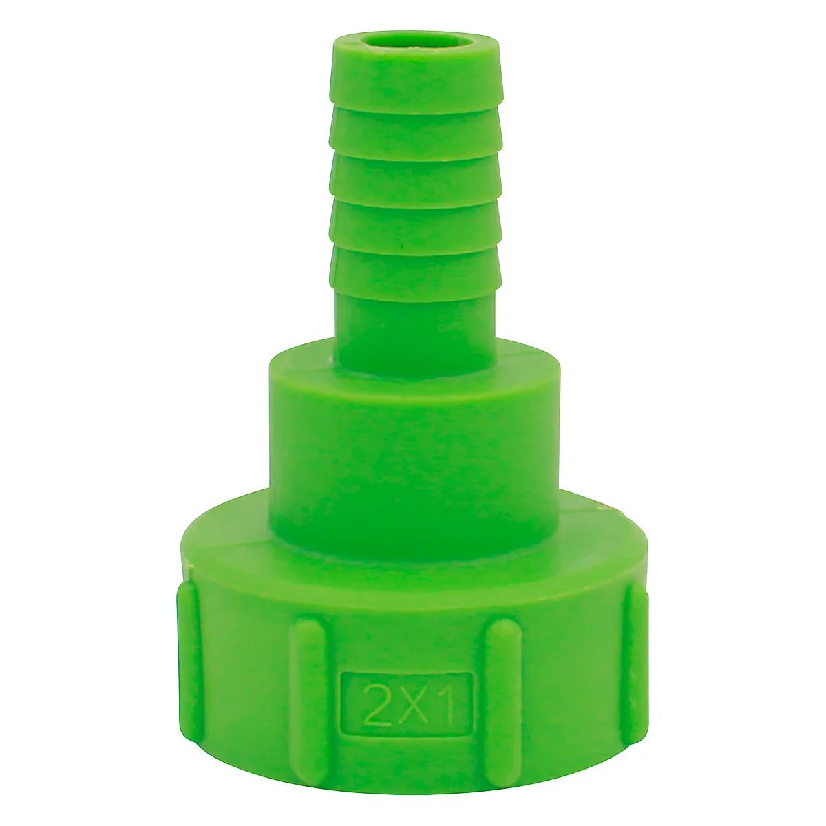 IBC-adapter, voor IBC-tanks met 2" uitlaatfitting, grove draad, Ø 55-62 mm, 1" slangpilaar