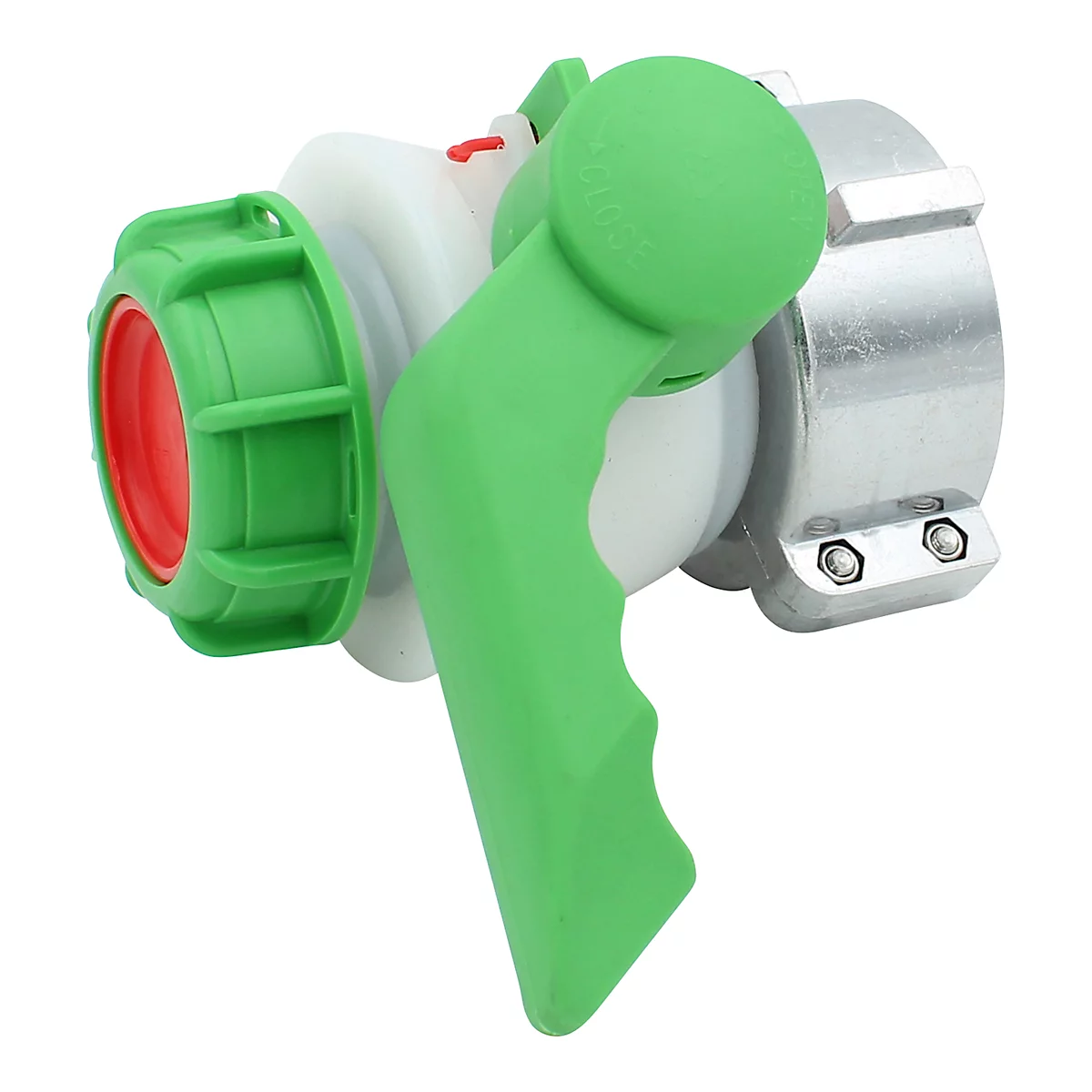 IBC kogelkraan, met geïntegreerde draaikoppeling, tankaansluitdiameter 74 - 81 mm