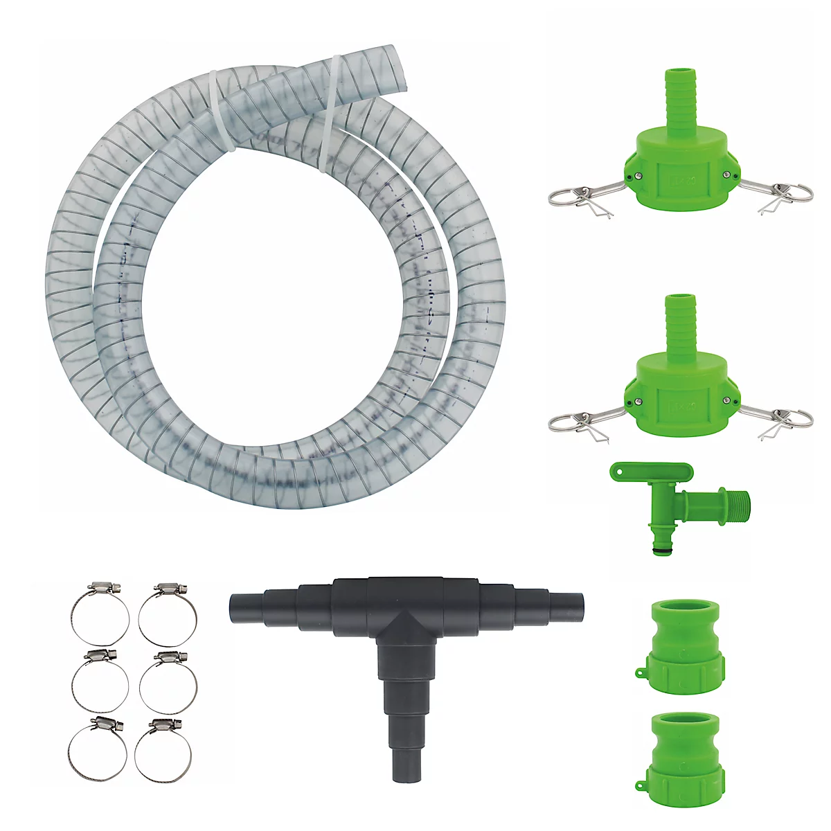 IBC tankaansluitset, voor 2 tanks DN25