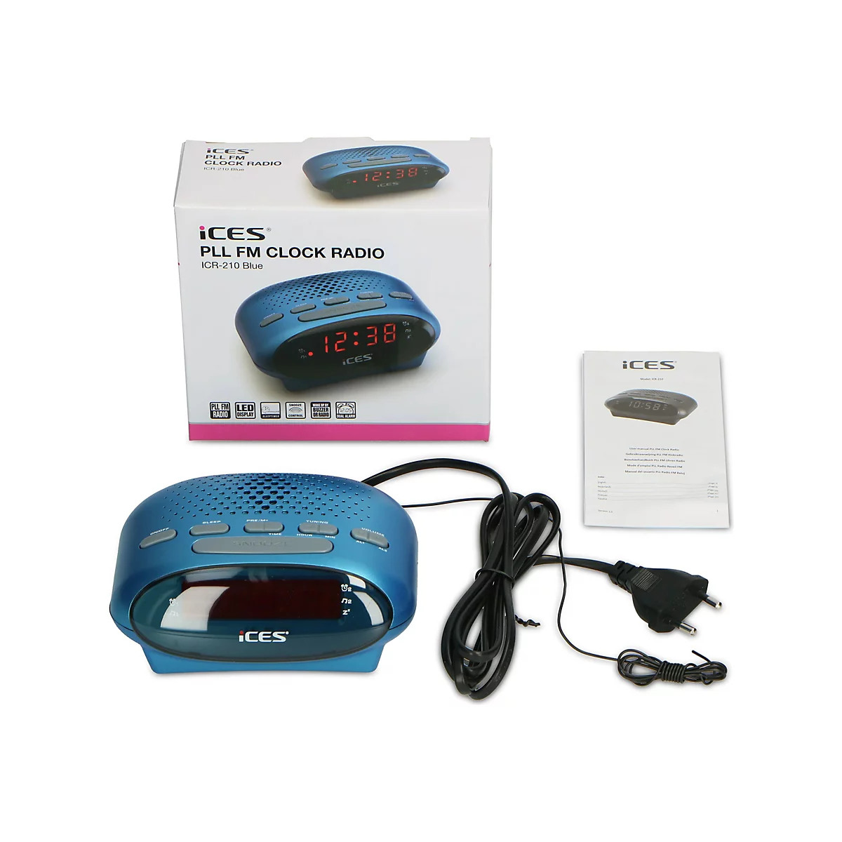 ICES ICR-210 - Radiouhr - Blau