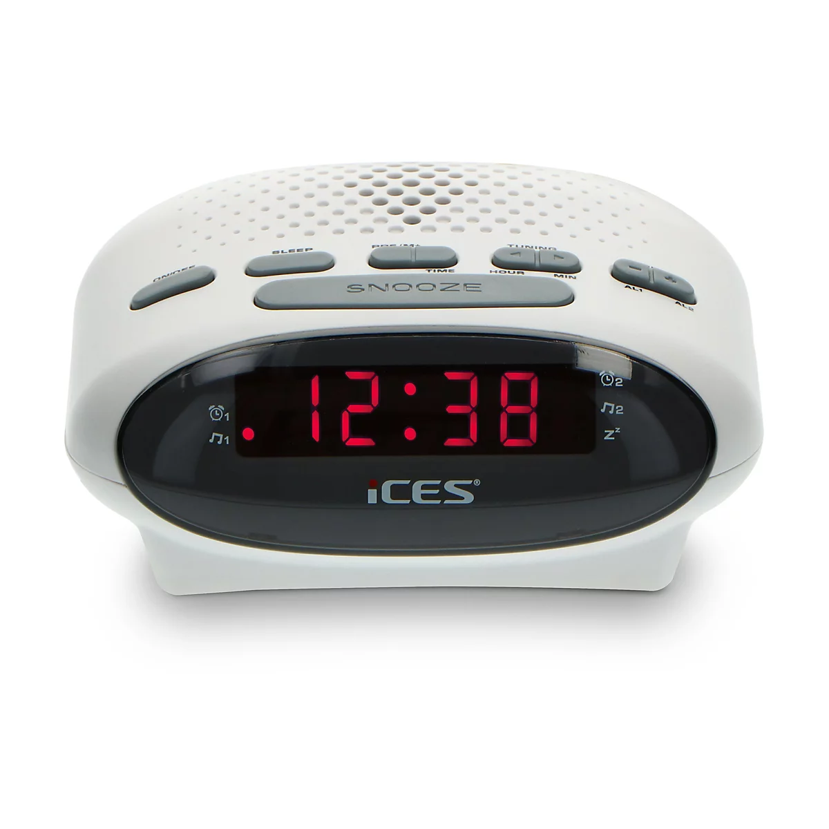 ICES ICR-210 - Radiouhr - weiß