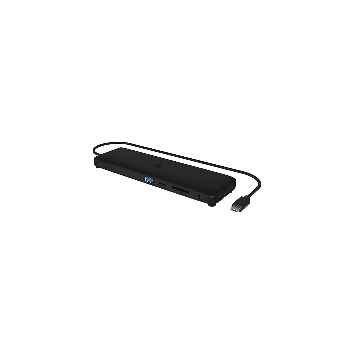 ICY BOX 11-in-1 Mobile with Triple Video Output - Dockingstation - USB-C - 2 x HDMI, DP - 1GbE