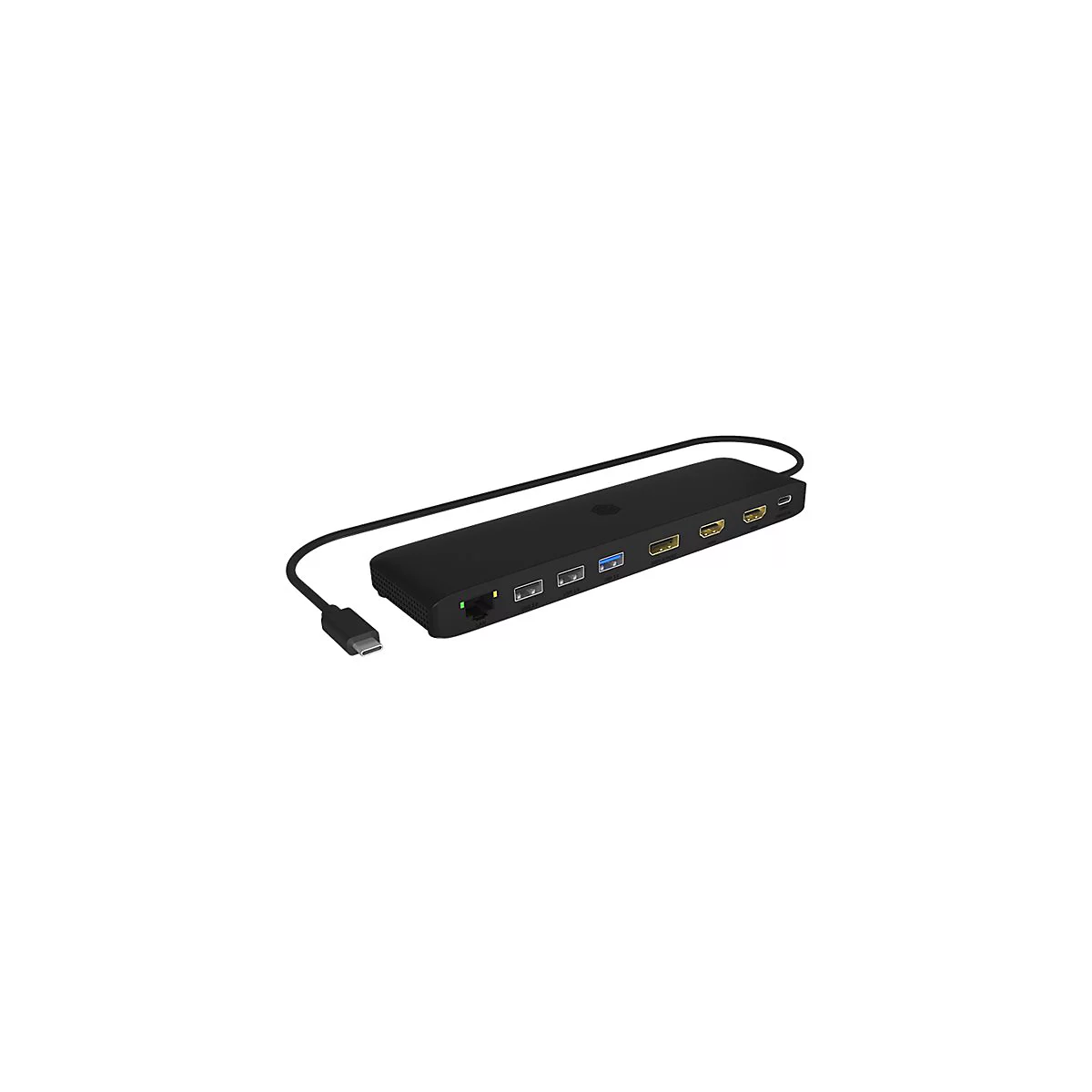 ICY BOX 11-in-1 Mobile with Triple Video Output - Dockingstation - USB-C - 2 x HDMI, DP - 1GbE
