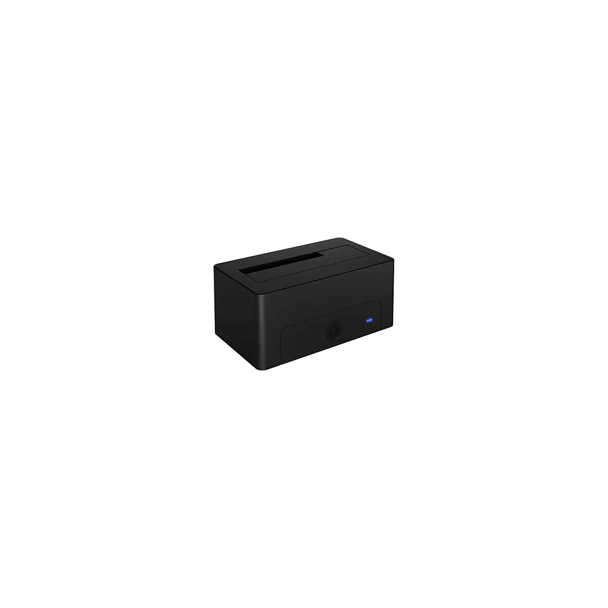 ICY BOX IB-1121-U3 - HDD-Dockingstation mit Datenanzeige, Netzanzeige, Ein/Aus-Schalter Schächte: 1 - 2,5' / 3,5' gemeinsam genutzt (6,4 cm/8,9 cm gemeinsam genutzt) - SATA 6Gb/s - USB 3.2 (Gen 1) - Schwarz