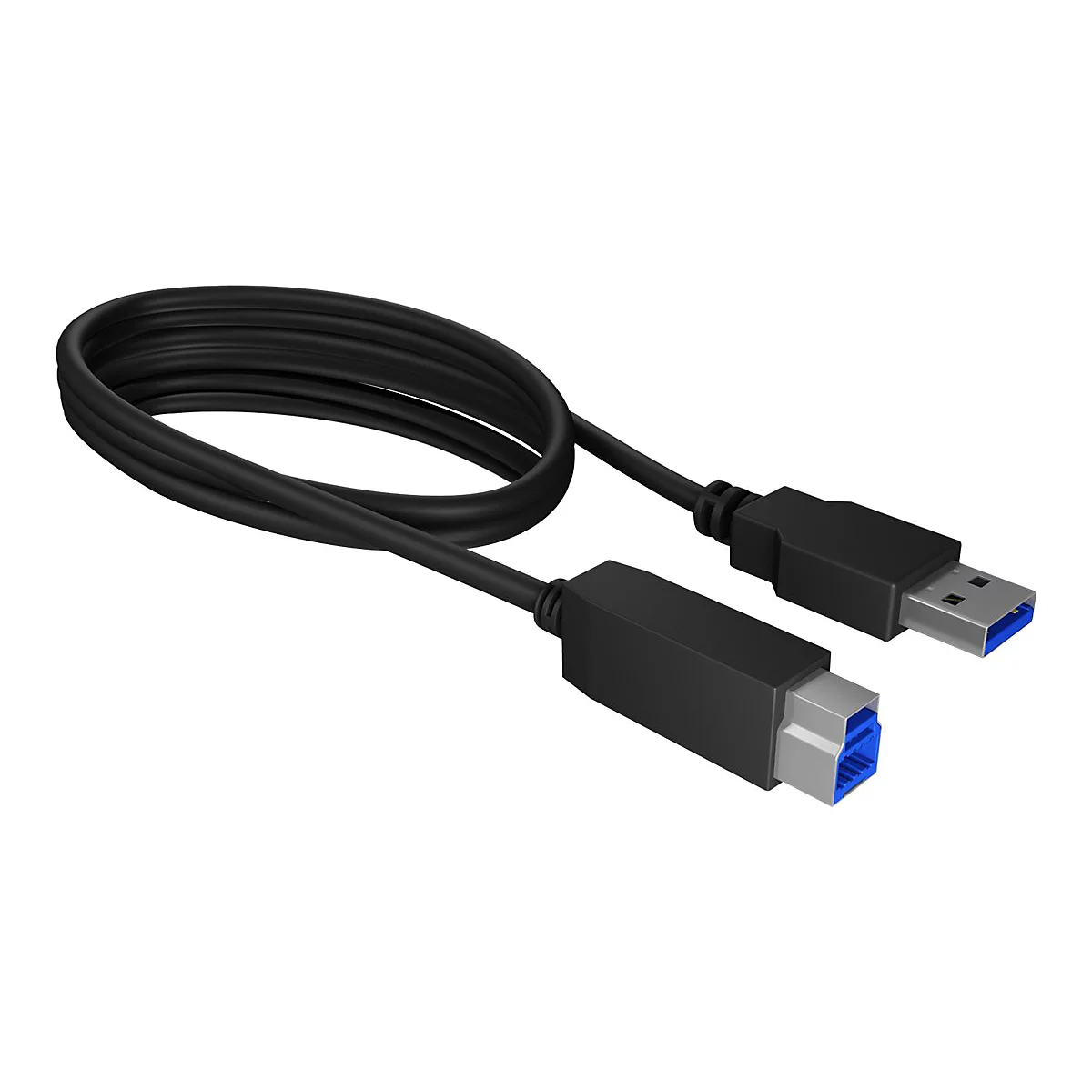 ICY BOX IB-1121-U3 - HDD-Dockingstation mit Datenanzeige, Netzanzeige, Ein/Aus-Schalter Schächte: 1 - 2,5' / 3,5' gemeinsam genutzt (6,4 cm/8,9 cm gemeinsam genutzt) - SATA 6Gb/s - USB 3.2 (Gen 1) - Schwarz