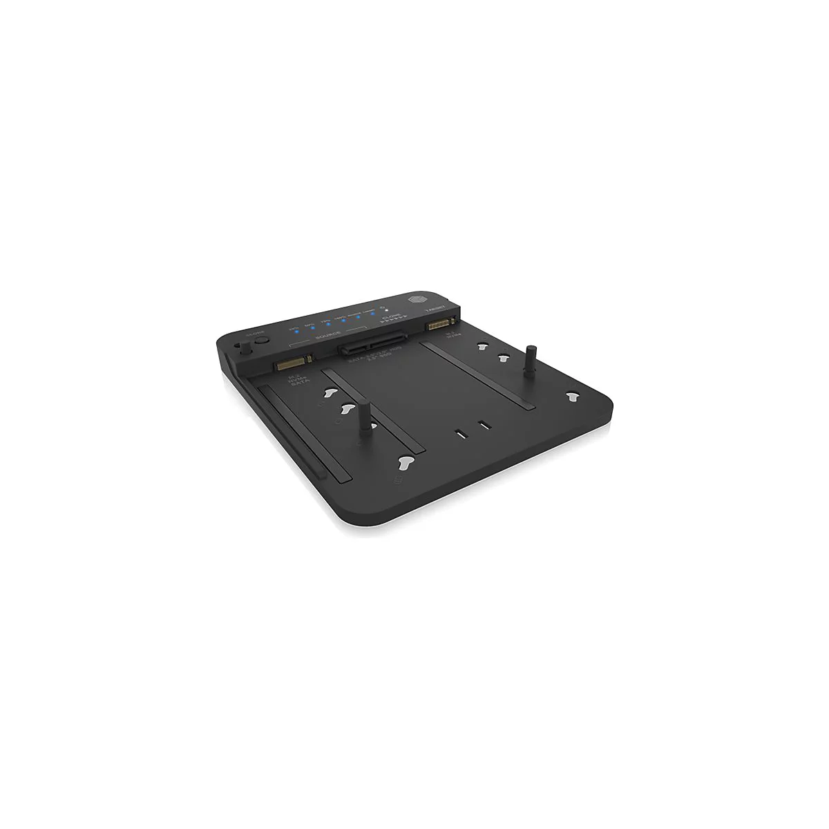 ICY BOX IB-2913MCL-C31 - HDD / SSD Dockingstation mit Datenanzeige - 2,5' / 3,5' gemeinsam genutzt (6,4 cm/8,9 cm gemeinsam genutzt) - SATA - USB 3.2 (Gen 2) - Schwarz