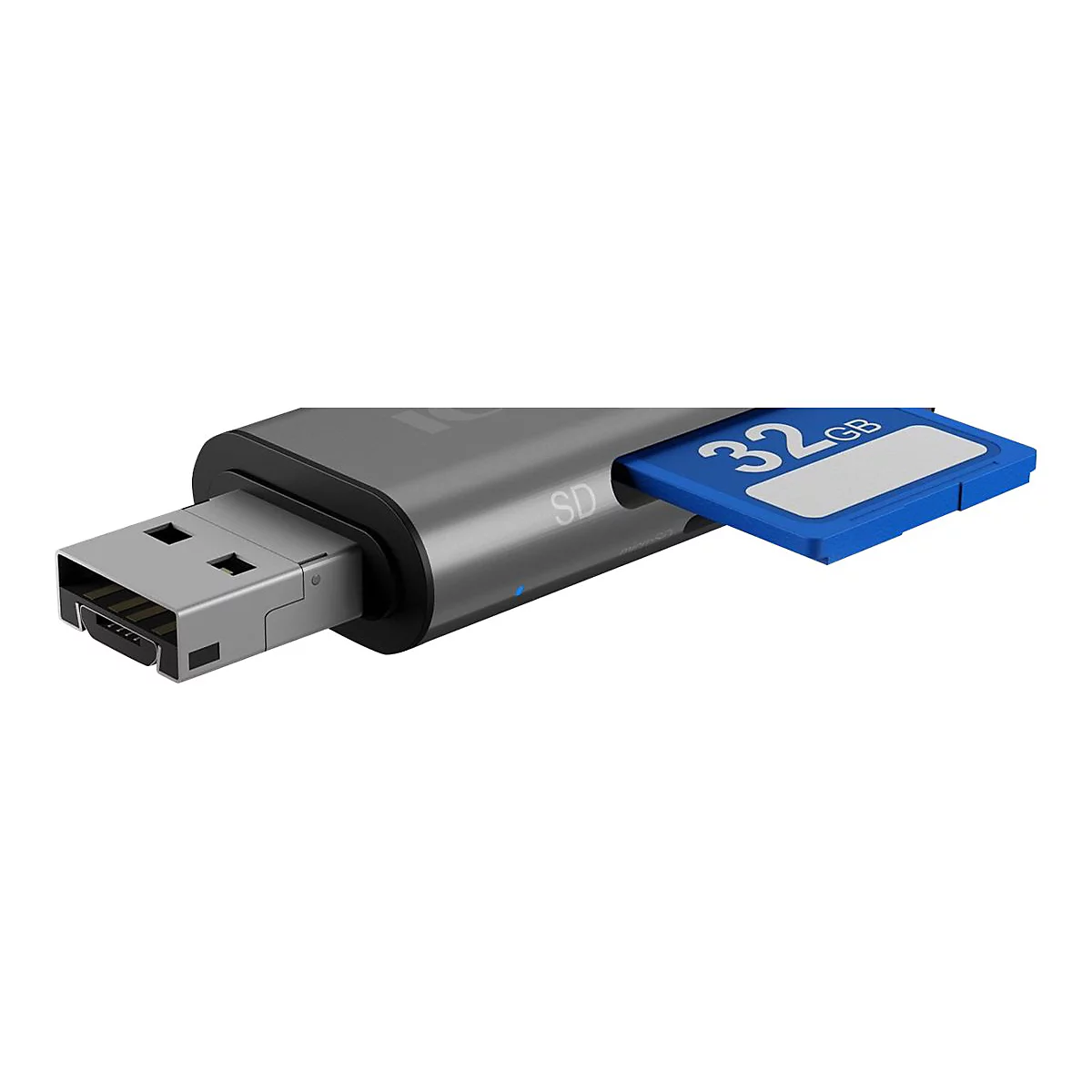 ICY BOX IB-CR201-C3 - Kartenleser - micro USB / USB / USB-C 3.2 Gen 1