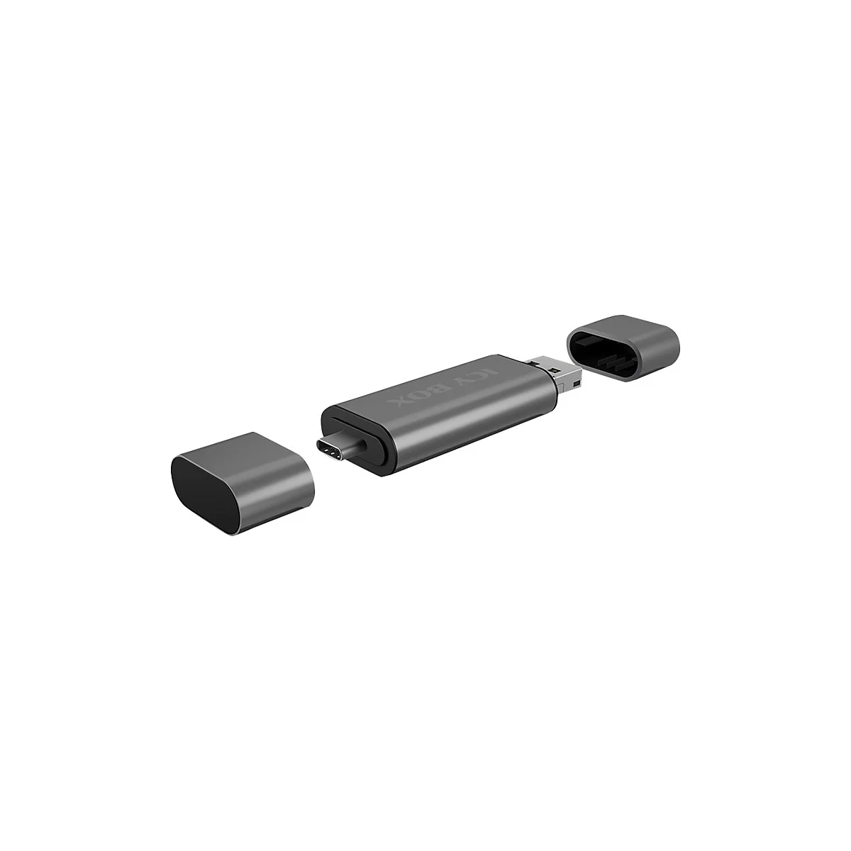 ICY BOX IB-CR201-C3 - Kartenleser - micro USB / USB / USB-C 3.2 Gen 1