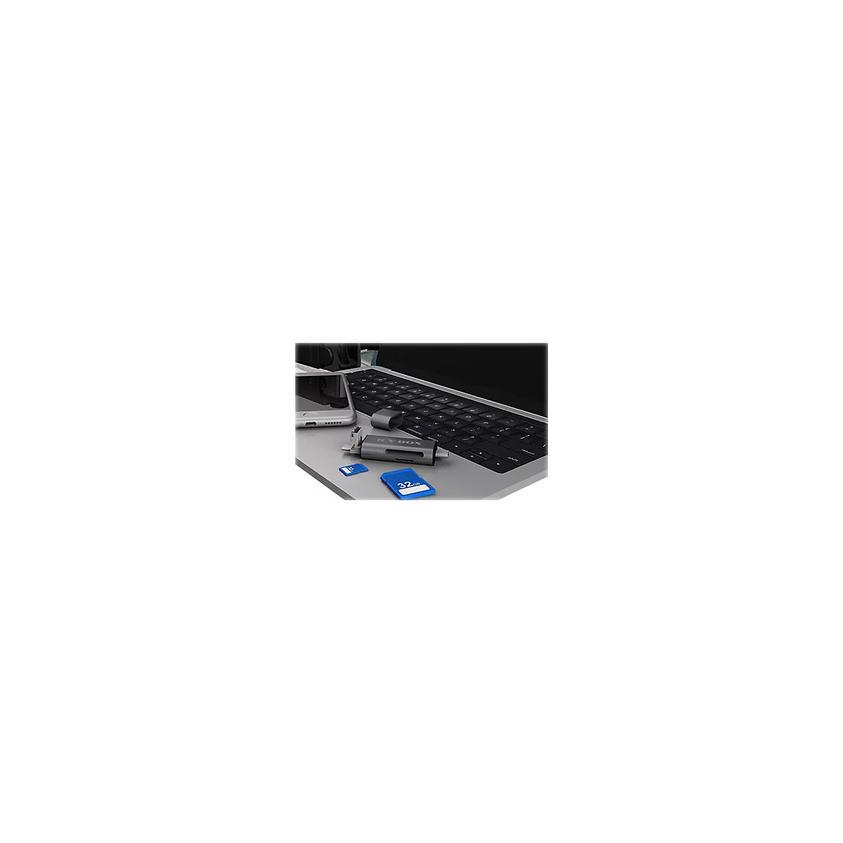 ICY BOX IB-CR201-C3 - Kartenleser - micro USB / USB / USB-C 3.2 Gen 1